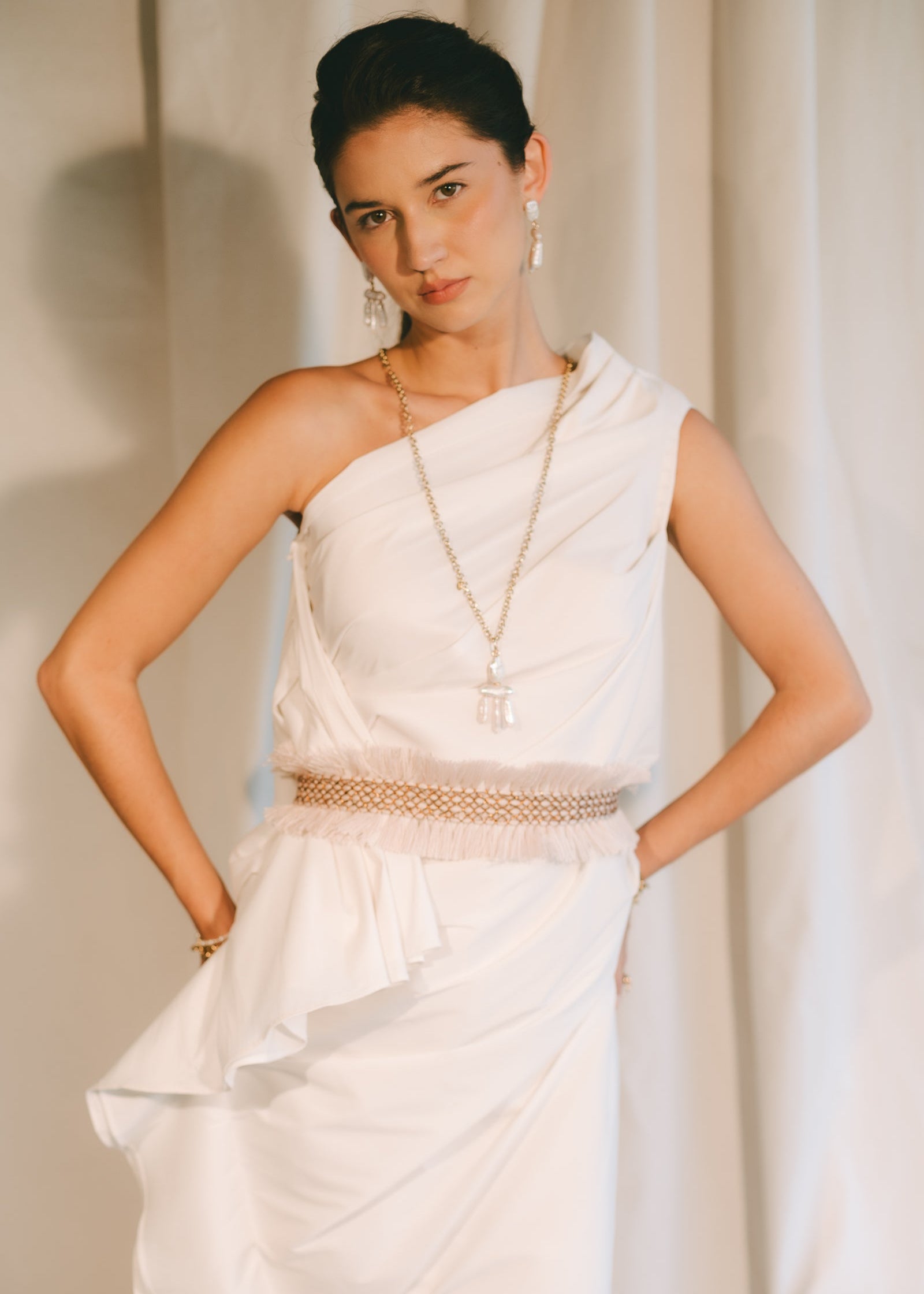 Concha Dress - White