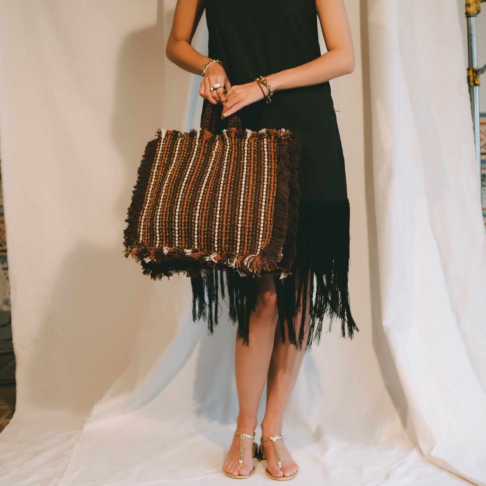 Gosssypium Tote Bag Large - Cioccolato, Caramel & Buttercream Hand & Crossbody Bags FW25