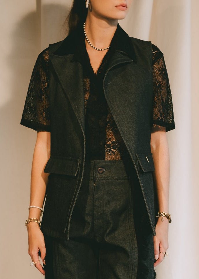 Felicia Vest - Nero Vests FW25