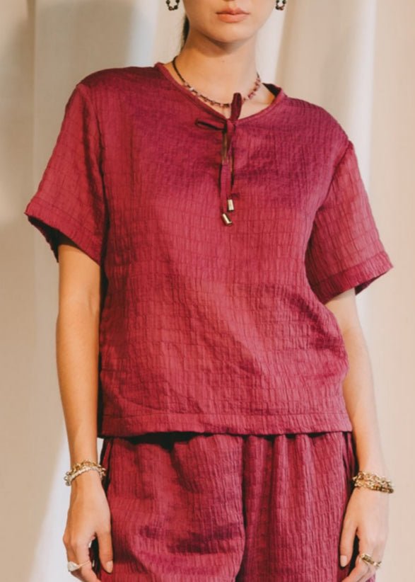 Coromoto Top - Cranberry Tops FW25