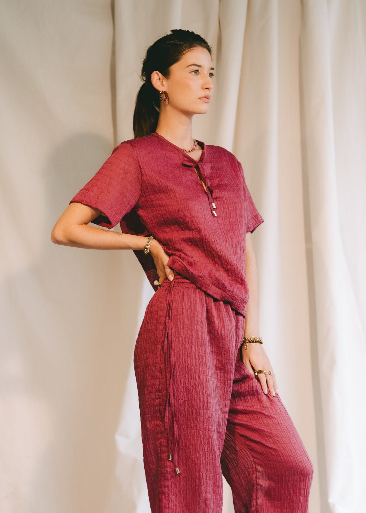 Coromoto Top - Cranberry Tops FW25