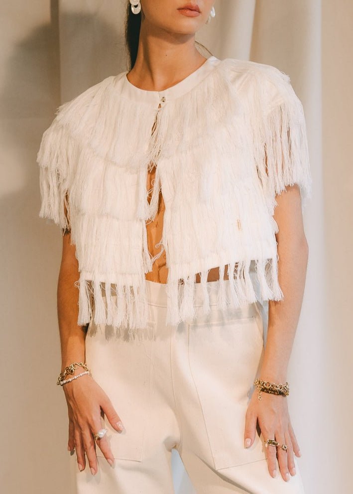 Cairel Vest - White Vests FW25