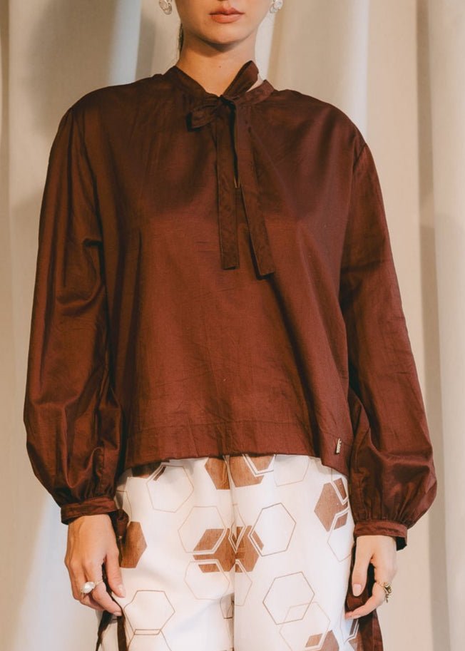 Carmelina Top - Cioccolato Tops FW25