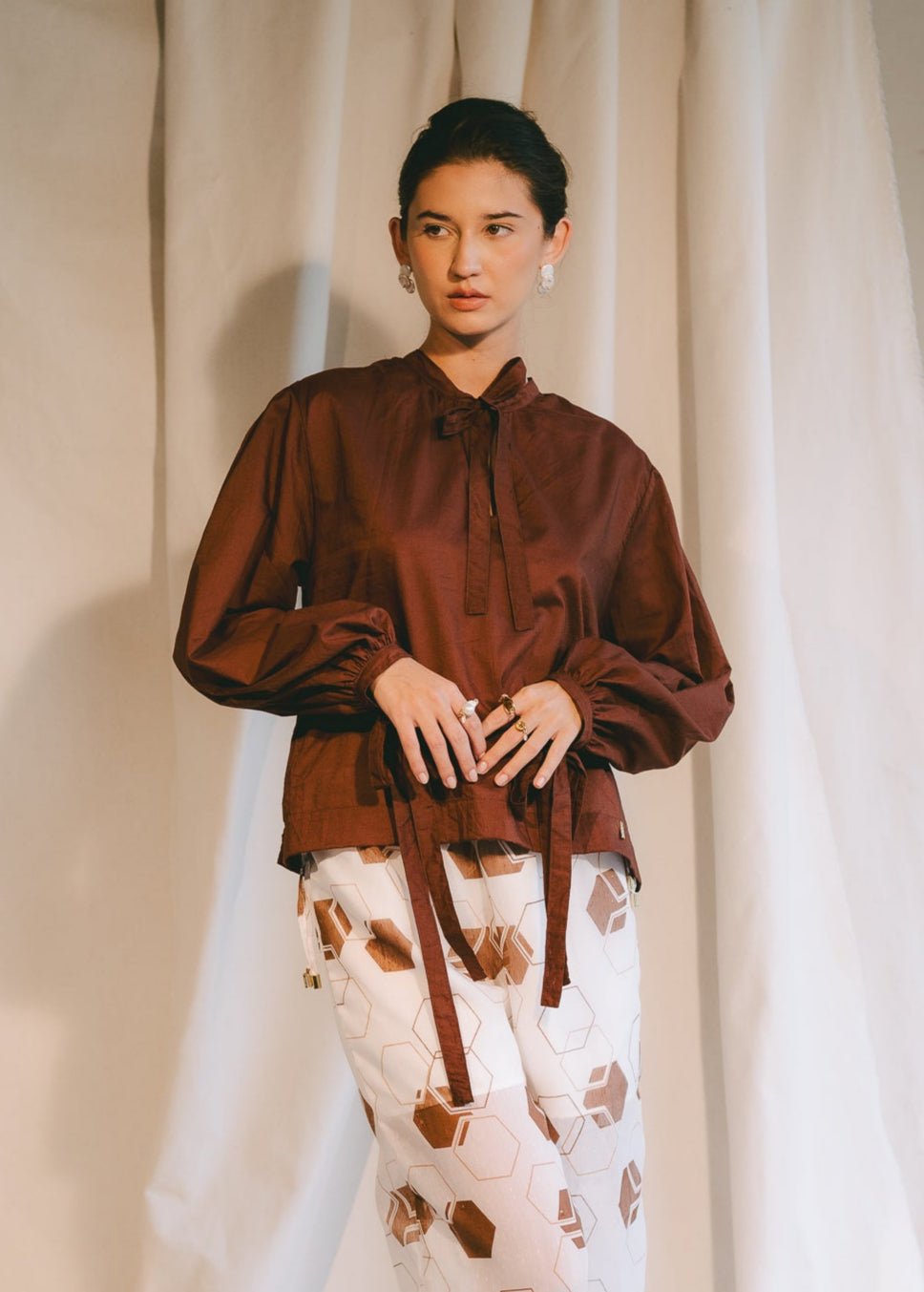 Carmelina Top - Cioccolato Tops FW25