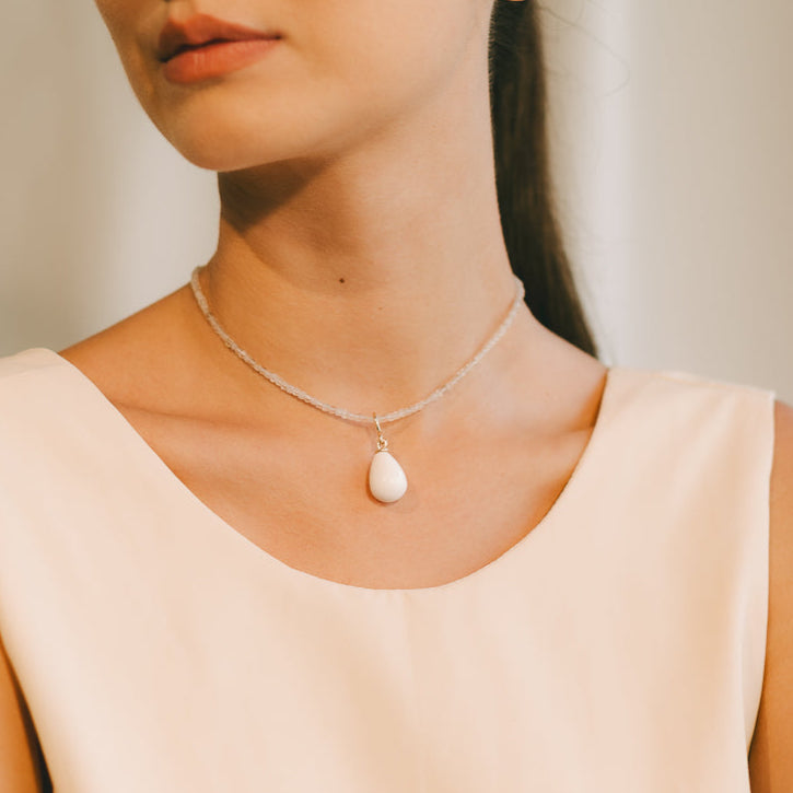 Clara Necklace #1 - Opal, Moonstone & 14K Gold-Filled