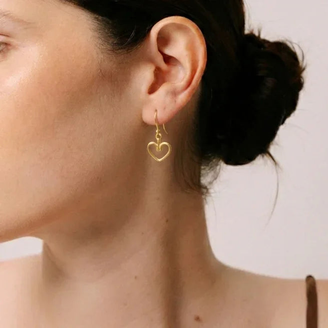 Corazon Dangle Earrings #2 (12mm) - 14K Gold-Filled Earrings TARBAY