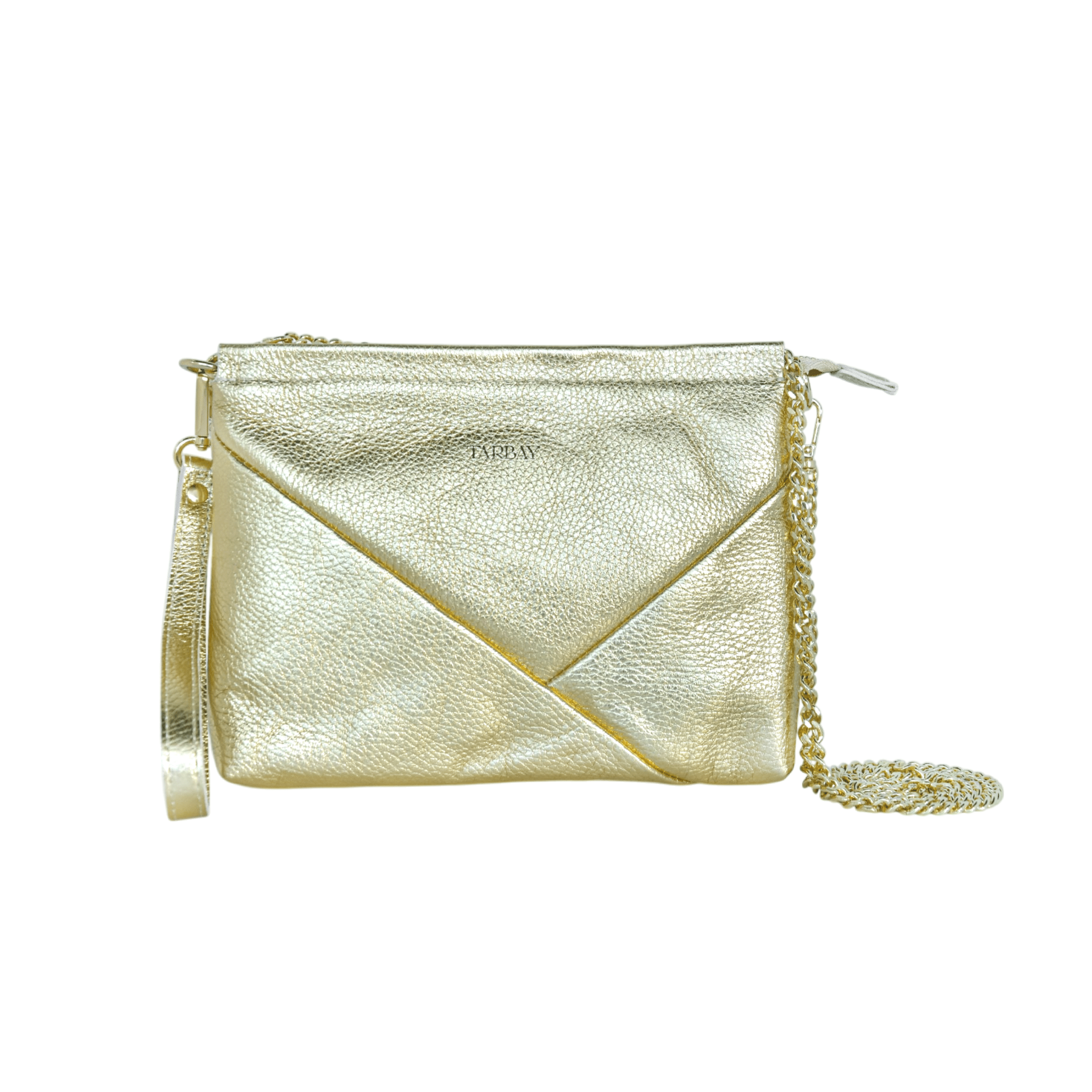 Maia Clutch Bag - Gold Hand & Crossbody Bags TARBAY