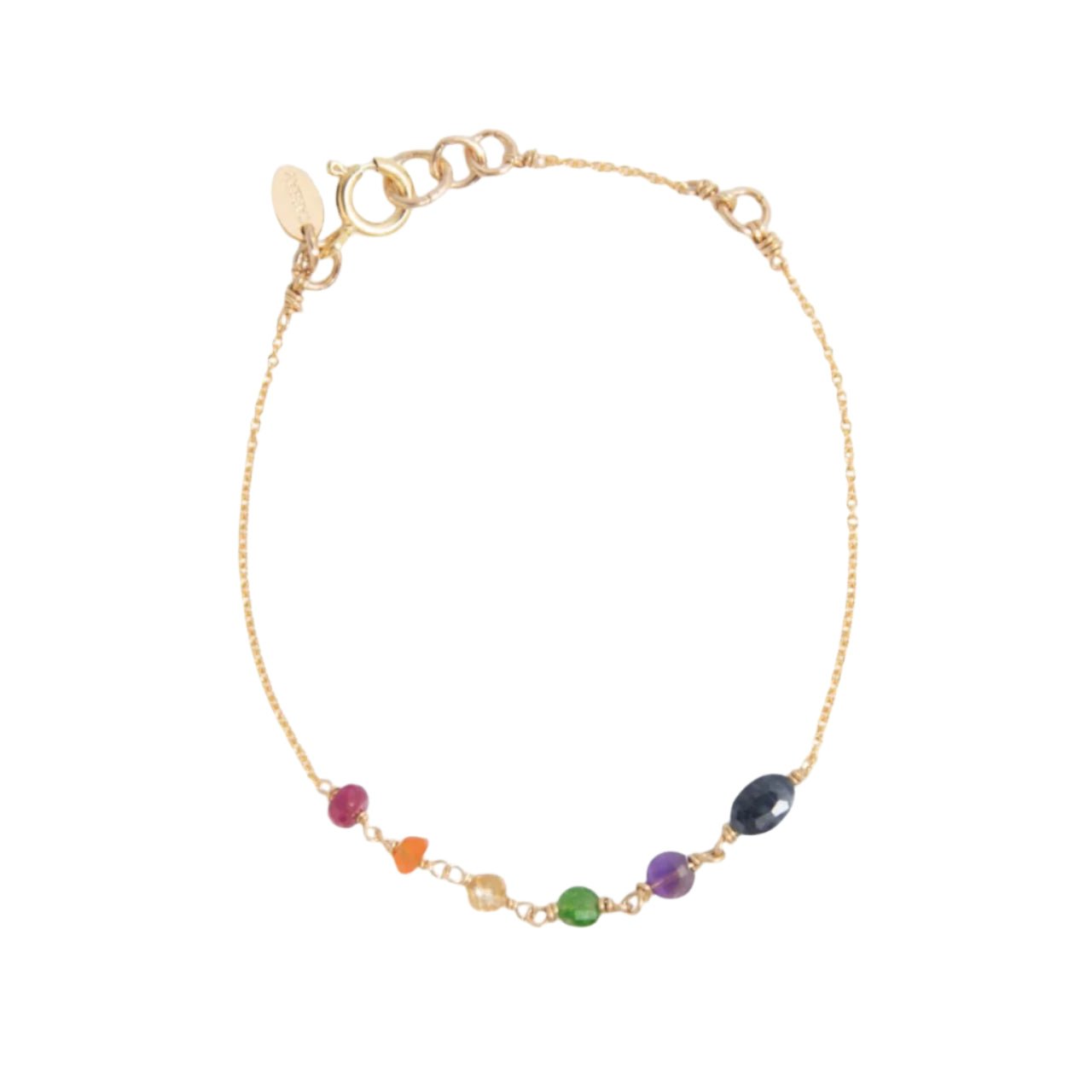 Infinity Bracelet #1 - Sapphire, Ruby, Amethyst, Carnelian, Citrine & Tourmaline Bracelets TARBAY