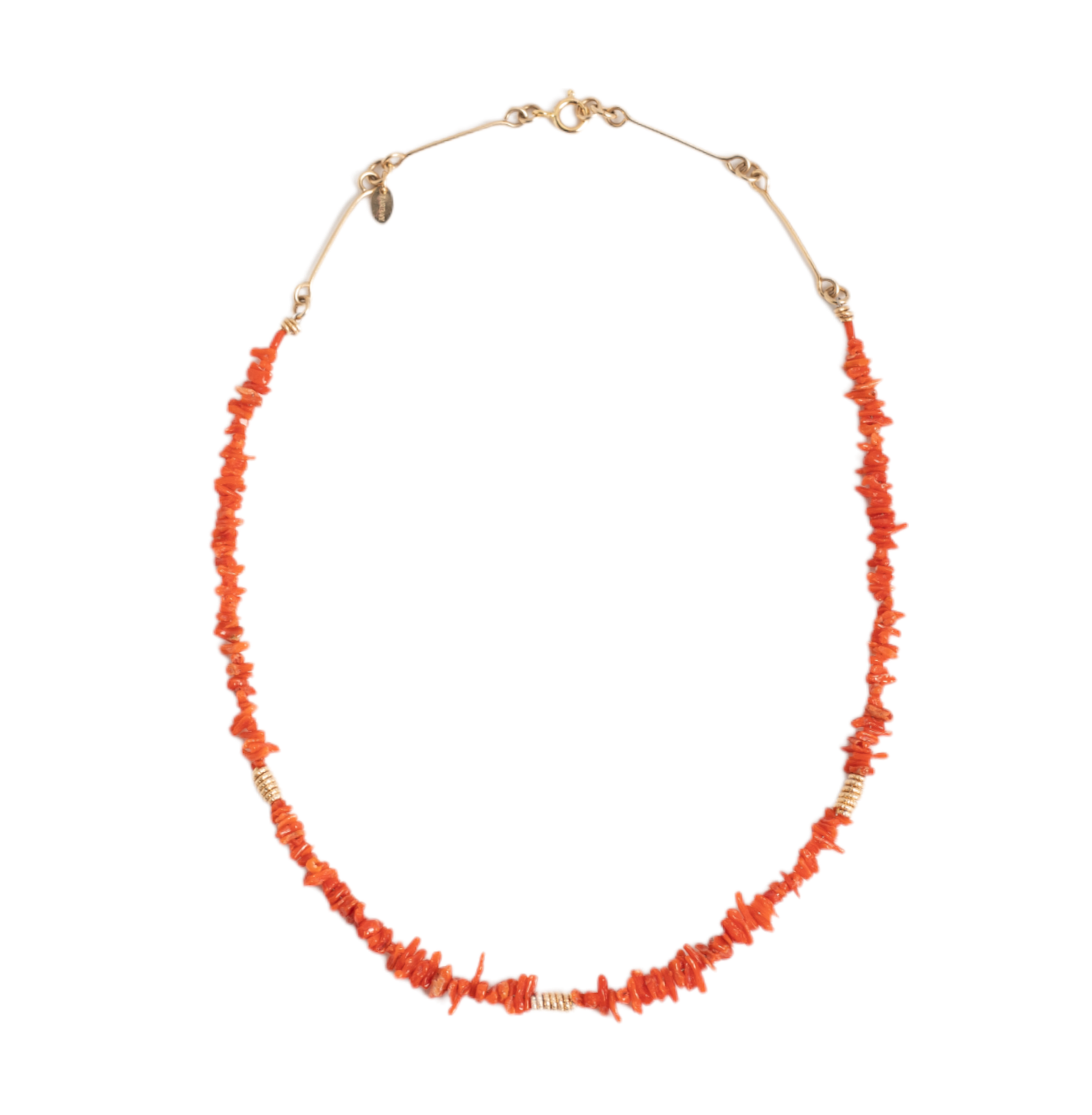 Diana Necklace #4 - Red Coral Necklaces TARBAY