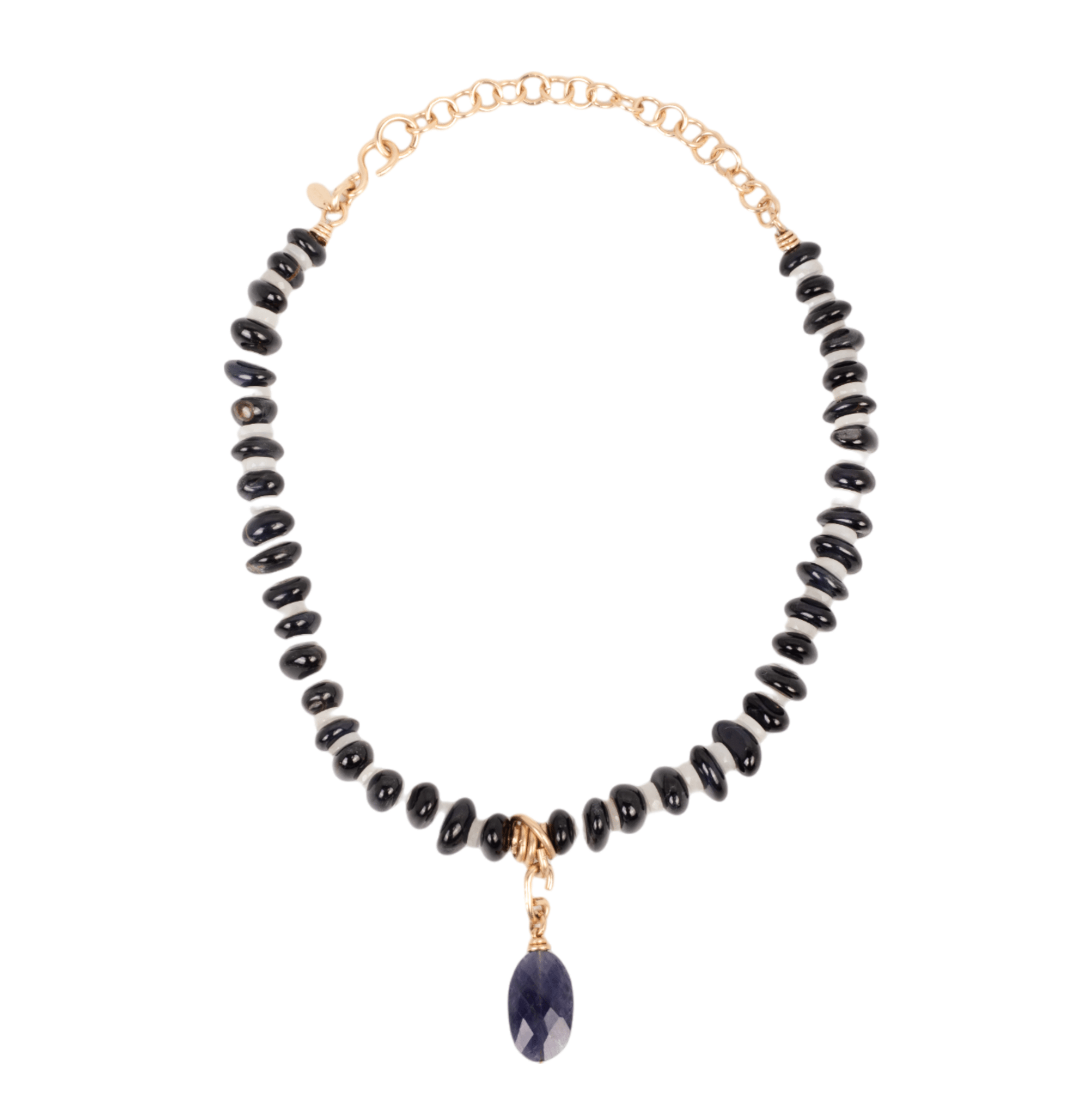 Marejada Necklace #2 (45cm) - Moon Stone & Tiger Eye Necklaces TARBAY