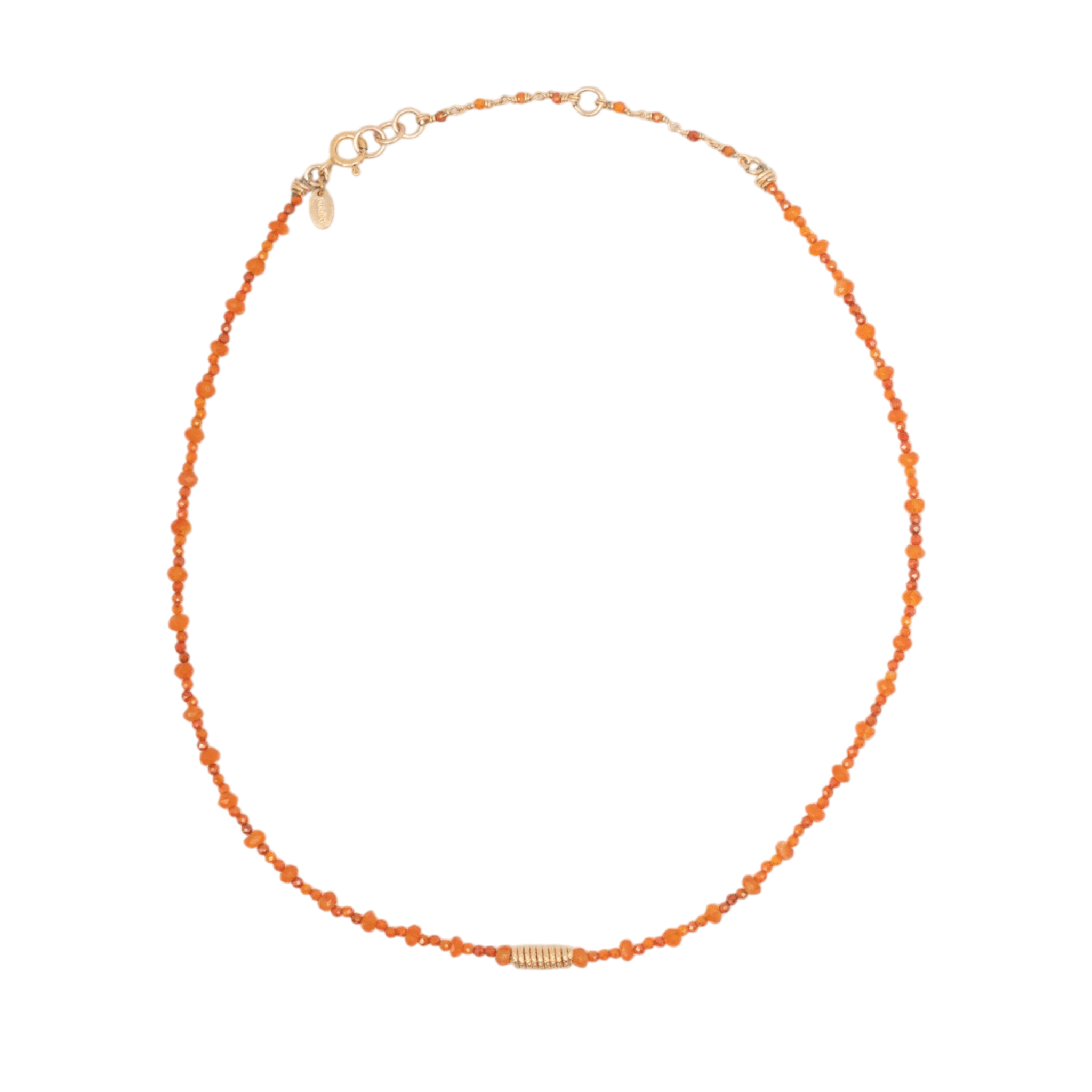Diana Necklace #1 - Carnelian & 14K Gold-Filled Necklaces TARBAY