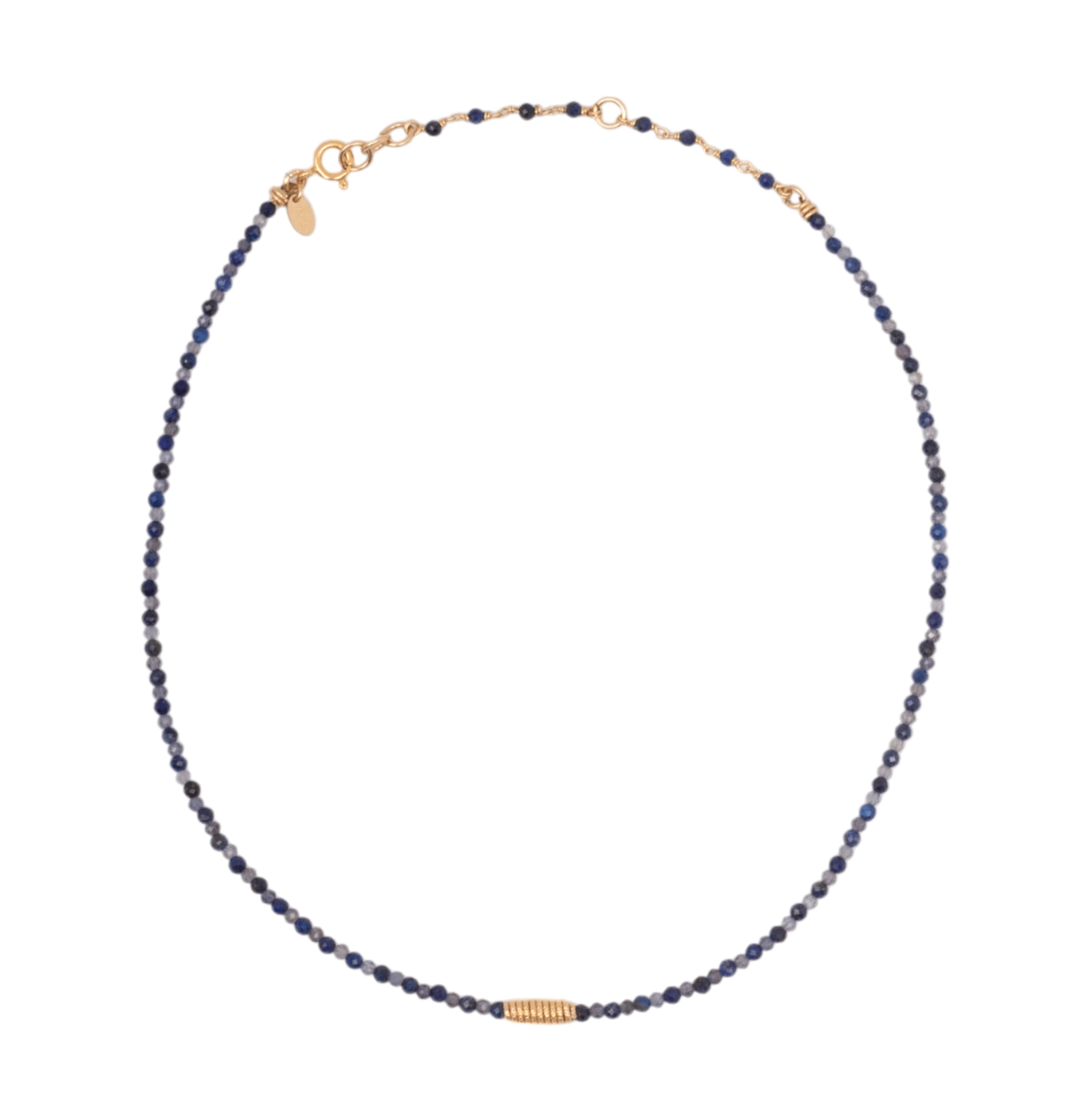 Diana Necklace #1 - Iolite, Lapislazuli & 14K Gold-Filled Necklaces TARBAY