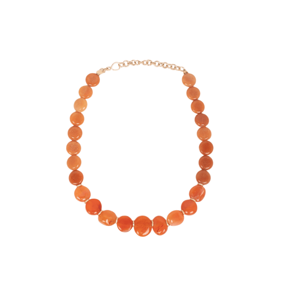 Fancy Necklace #2 - Carnelian & Aventurine Necklaces TARBAY