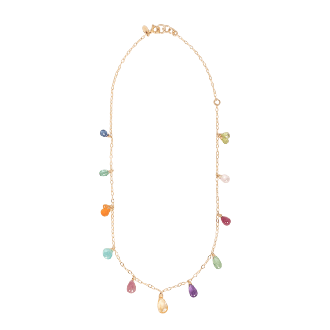 Pensamientos Necklace #2 - Multicolor Mix Gems Necklaces TARBAY