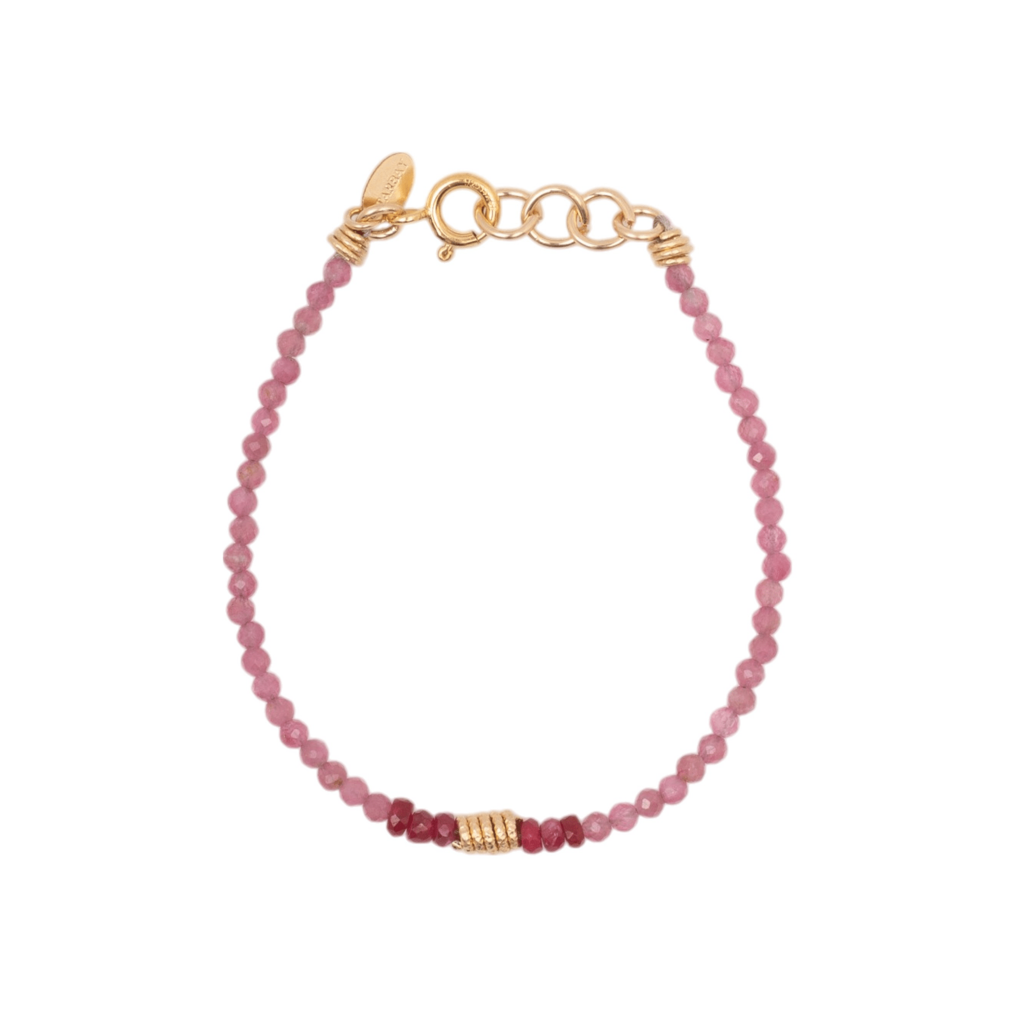 Diana Bracelet #1 - Ruby, Rose Tourmaline & 14K Gold-Filled Bracelets TARBAY