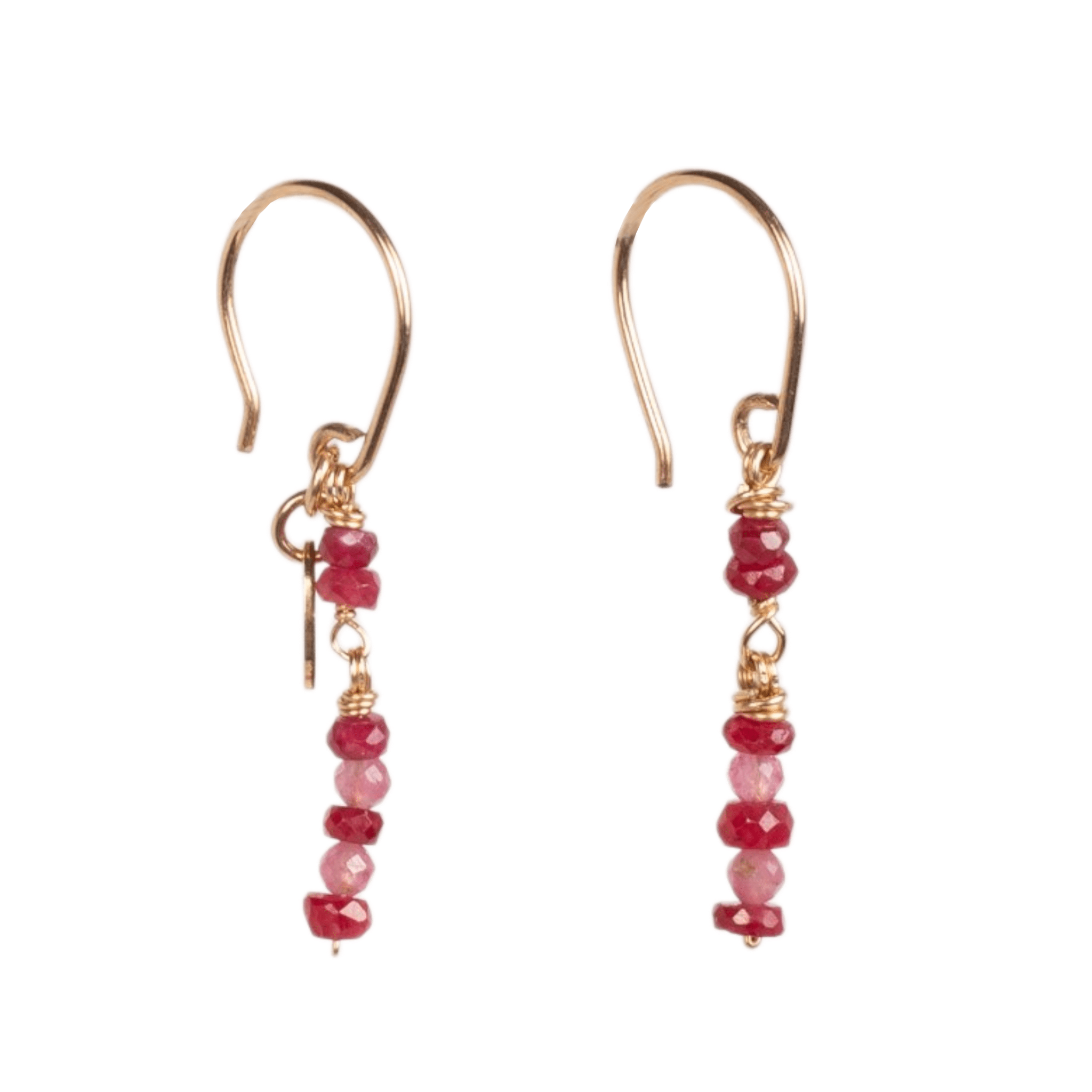 Miranda Earrings #1 - Ruby & Tourmaline Earrings TARBAY
