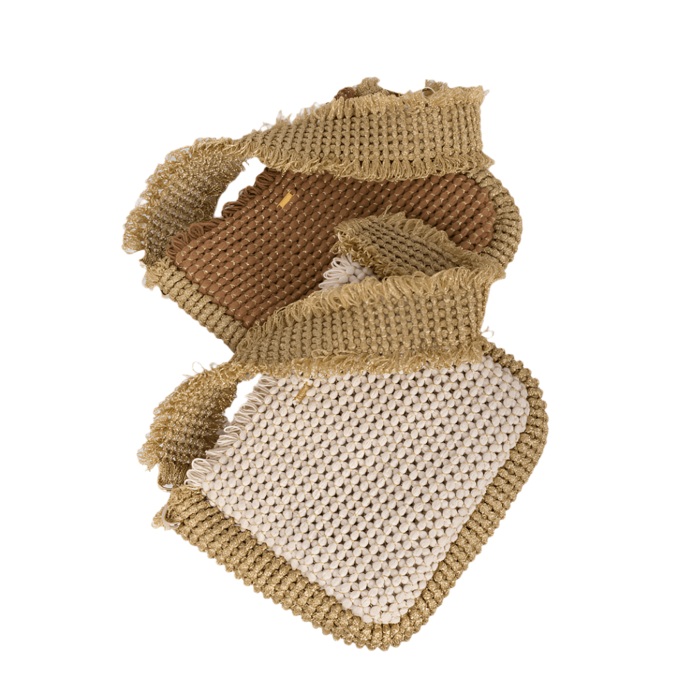 Gossypium Shoulder Bag #2 - Tobacco & Gold Shoulder & Crossbody Bags TARBAY