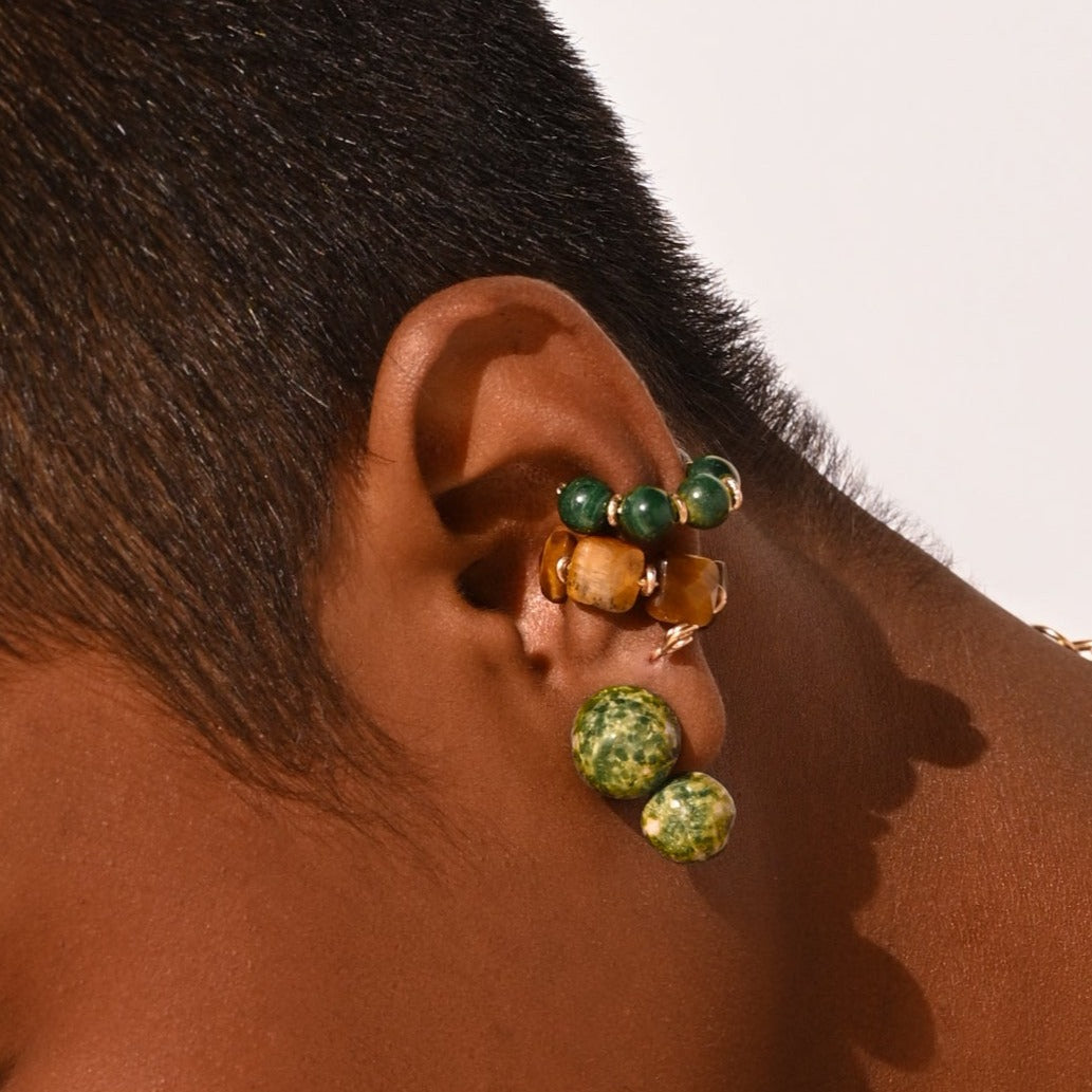 Acerola Earcuff - Malaquita Earrings TARBAY   