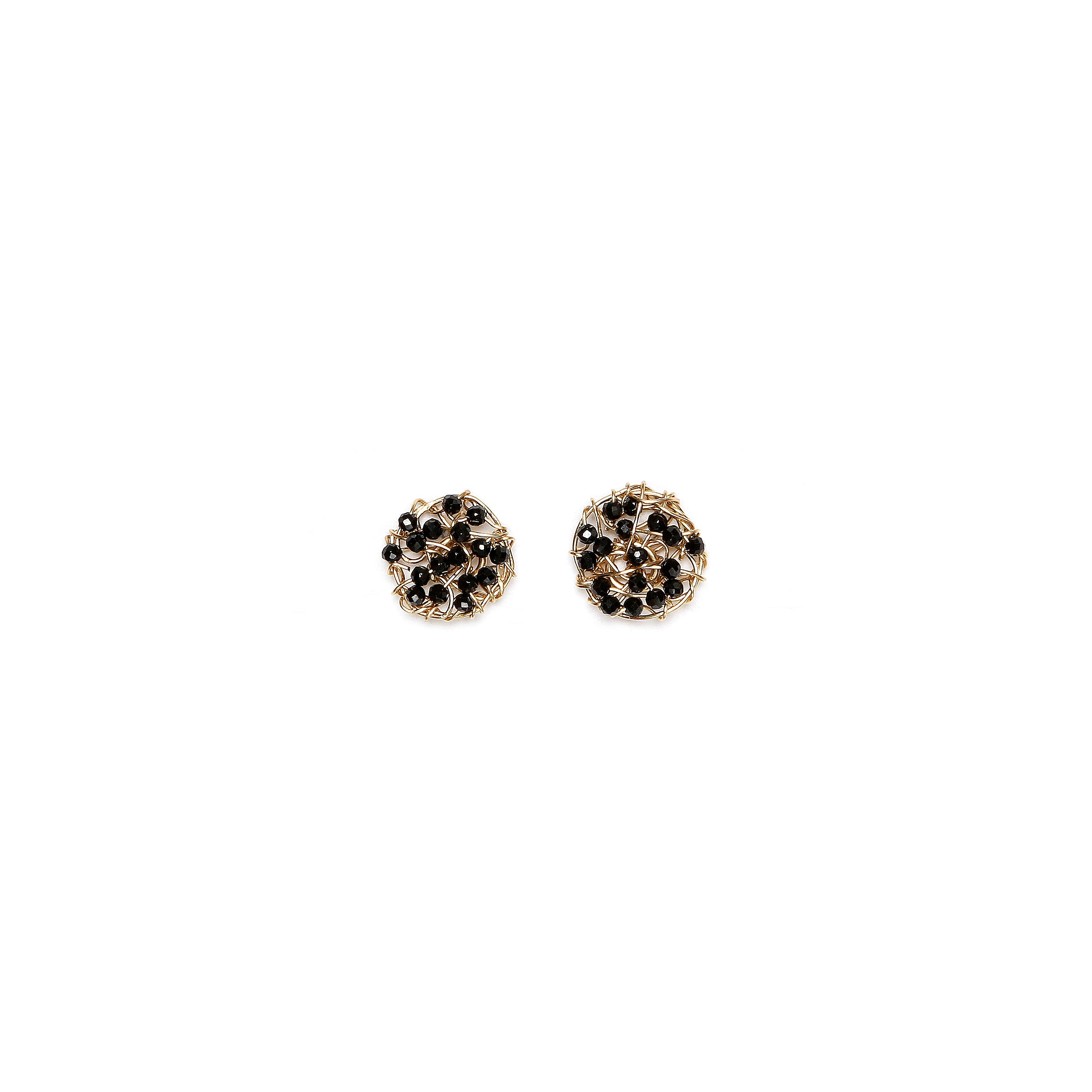 Aura Earrings #1 (10mm) - Black Onyx Earrings TARBAY