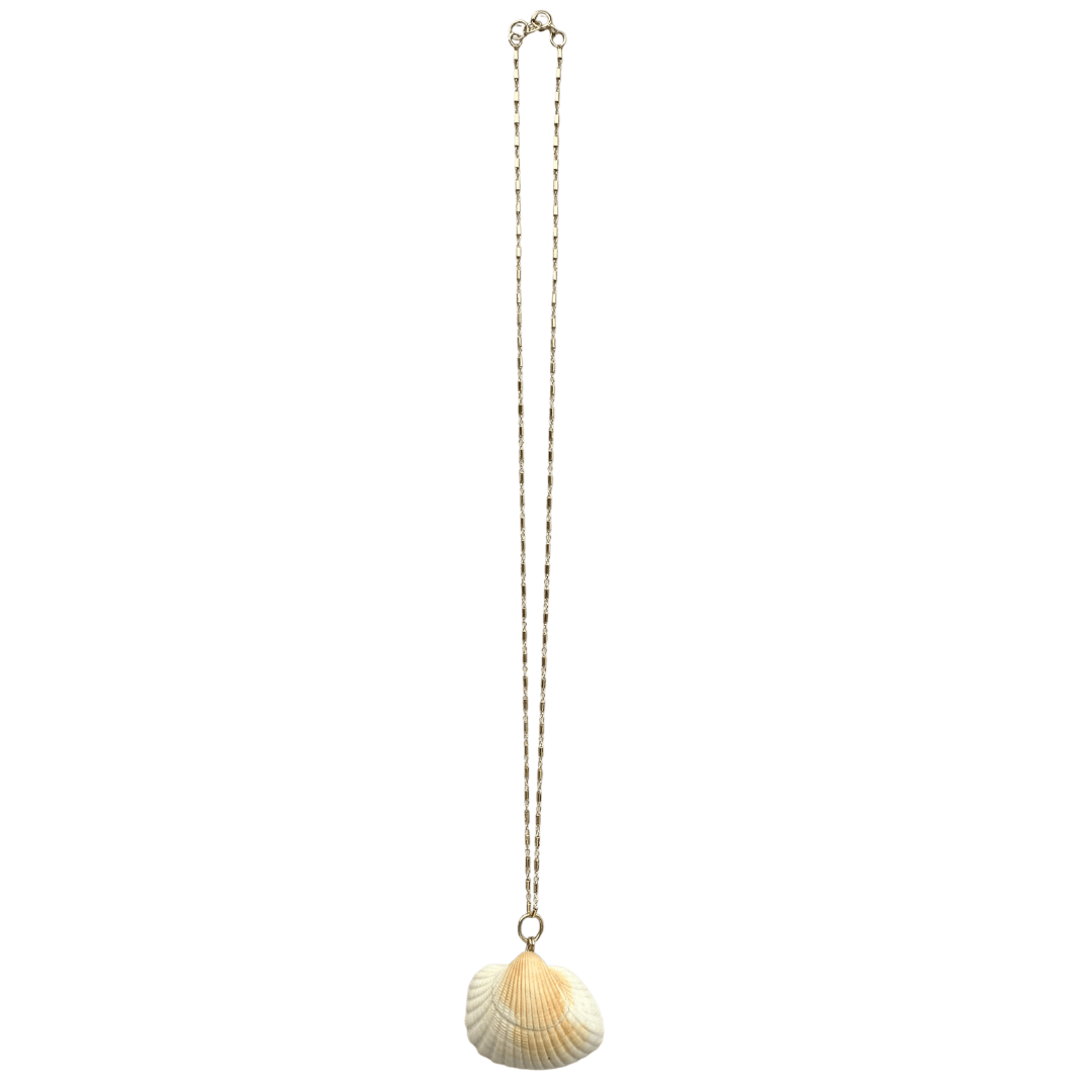 Concha Necklace #1 - White Pearl, Seashell & 14K Gold-Filled Necklaces FW25