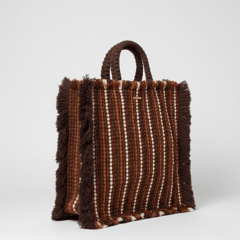 Gossypium Tote Bag Large - Cioccolato, Caramel & Buttercream Hand & Crossbody Bags FW25