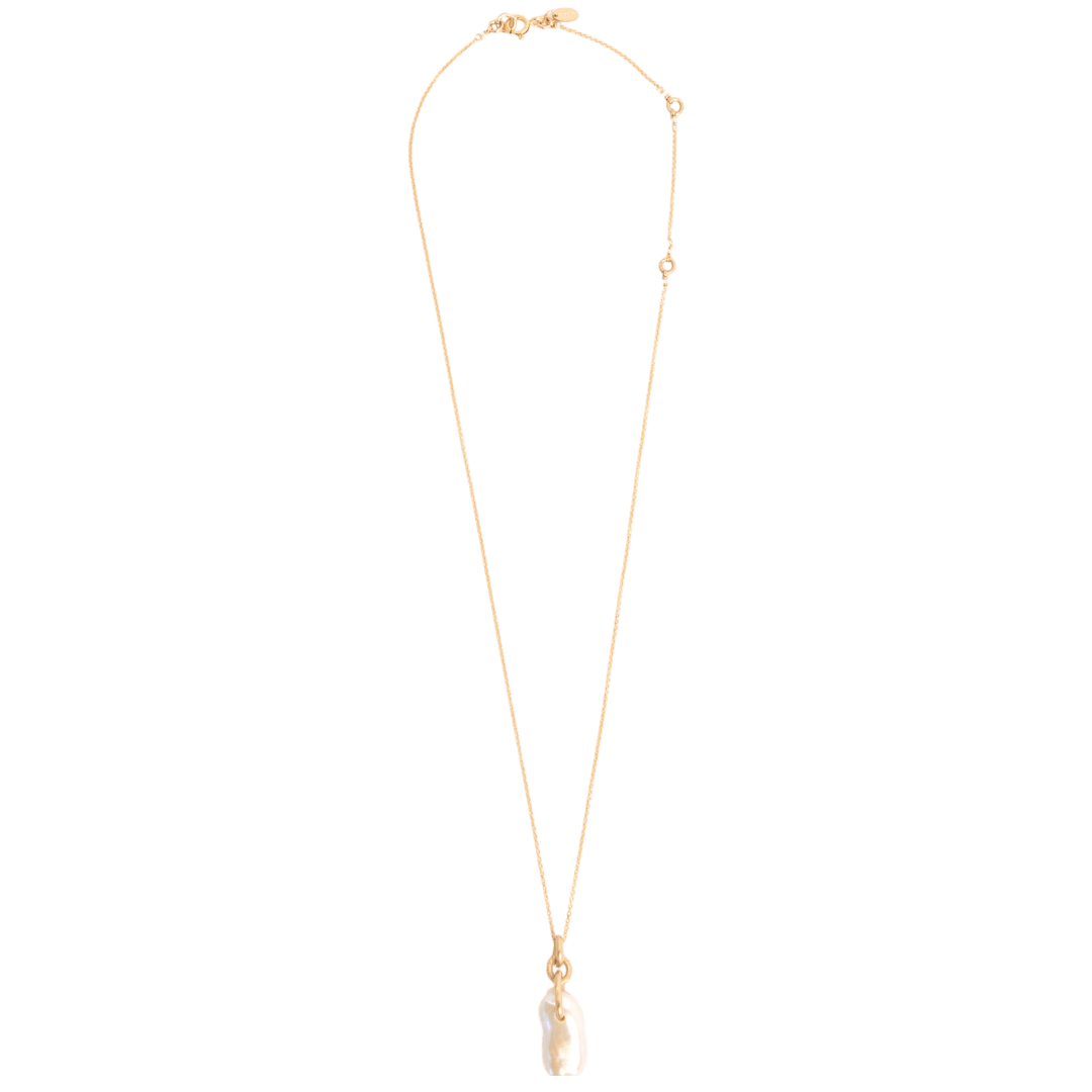 Keshi Necklace #5 - White Pearl & 14K Gold-Filled Necklaces FW25