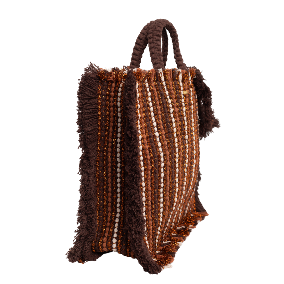 Gosssypium Tote Bag Large - Cioccolato, Caramel & Buttercream