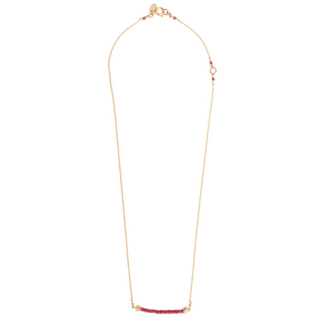 Alison Necklace #1 - Ruby & 14K Gold-Filled Necklaces FW25