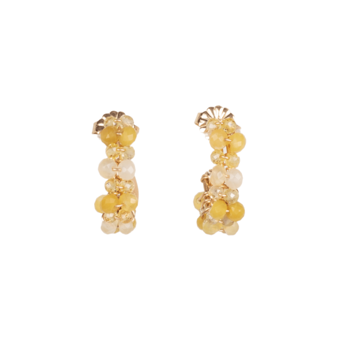 Cleopatra Earrings #1 (20mm) - Citrine & Opal Earrings TARBAY