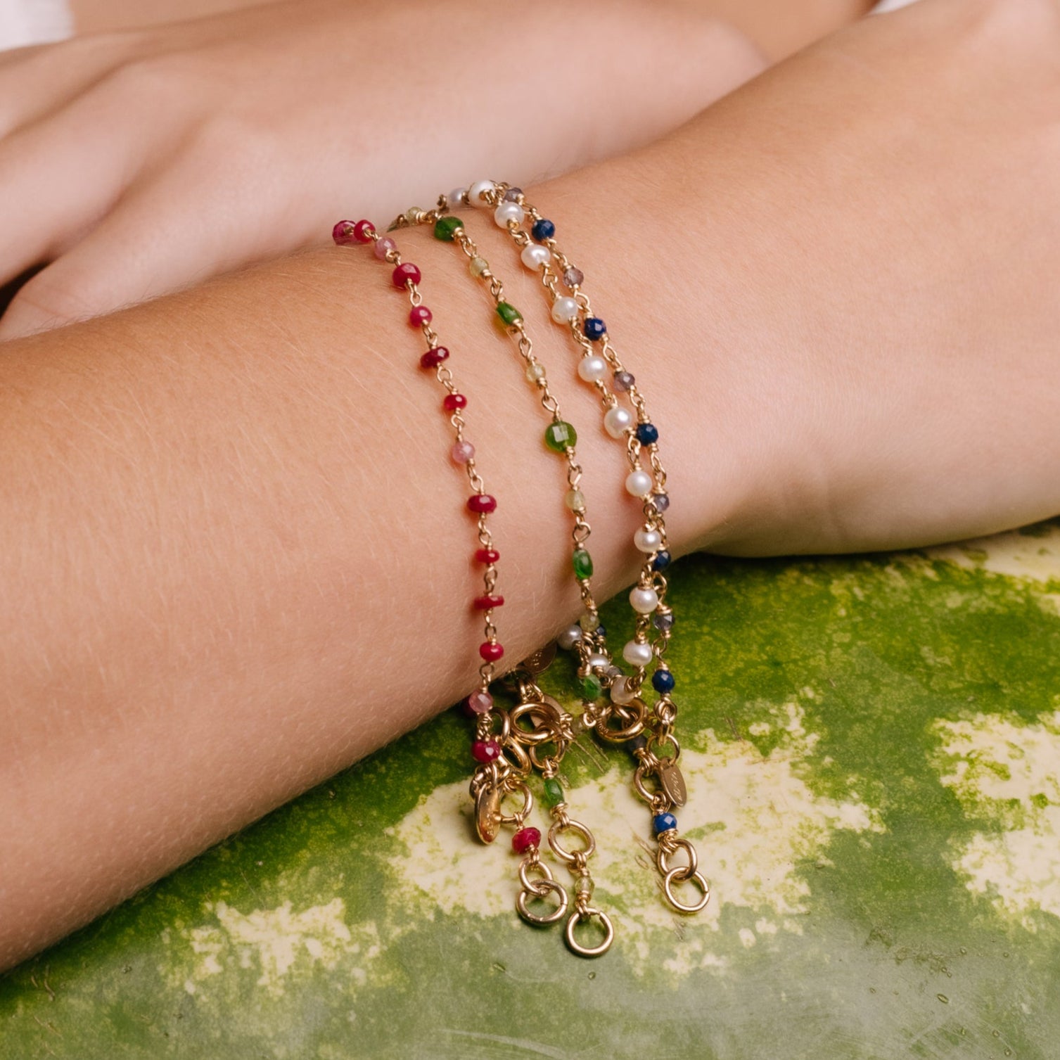 Carolita Bracelet #1 - Ruby & Tourmaline Bracelets TARBAY