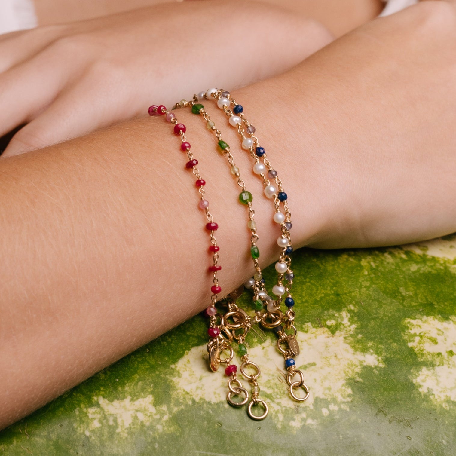 Carolita Bracelet #1 - Peridot & Tourmaline Bracelets TARBAY