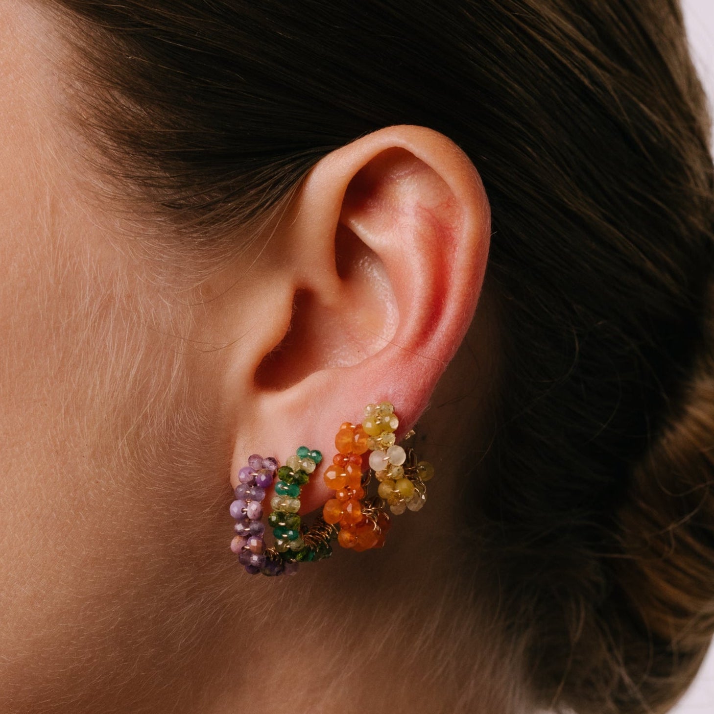 Cleopatra Earrings #1 (20mm) - Citrine & Opal Earrings TARBAY