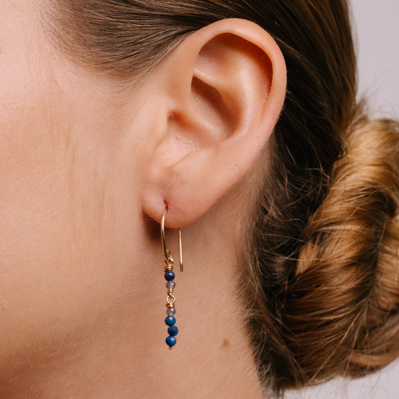 Miranda Earrings #1 - Iolite & Lapislazuli Earrings TARBAY