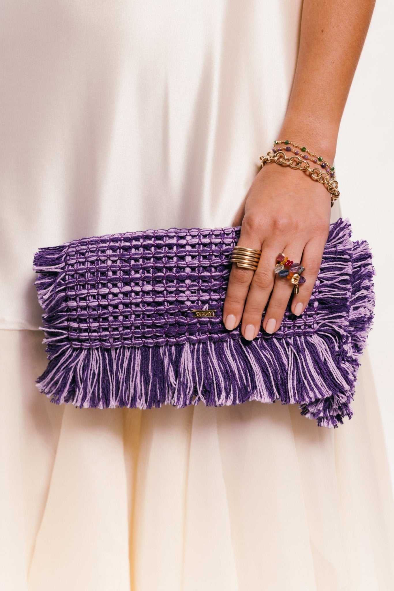 Gossypium Clutch Bag #4 - Lavender Clutch & Crossbody Bags TARBAY