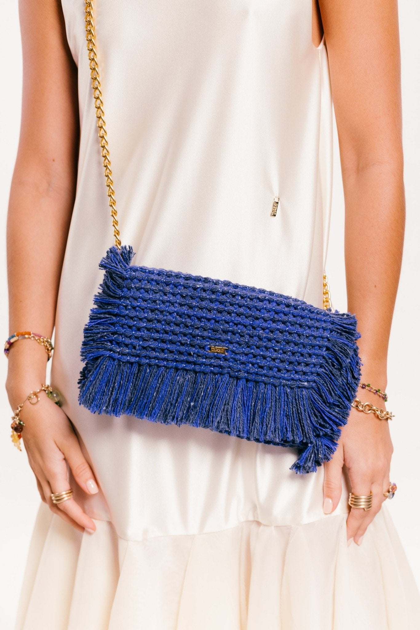 Gossypium Clutch Bag #4 - Ocean Blue Clutch & Crossbody Bags TARBAY