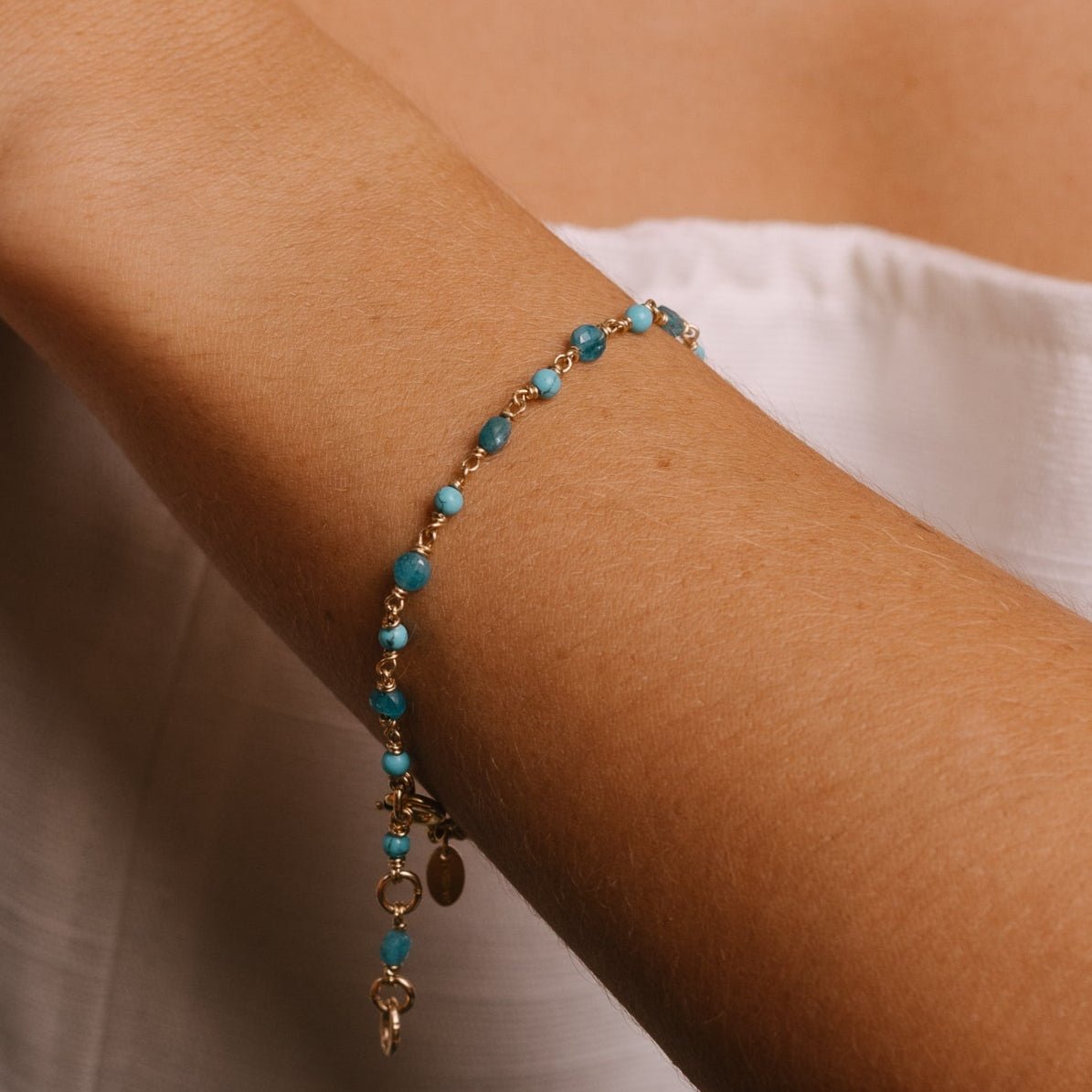 Carolita Bracelet #1 - Apatite & Turquoise Bracelets TARBAY