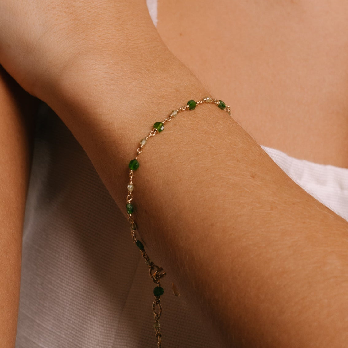 Carolita Bracelet #1 - Peridot & Tourmaline Bracelets TARBAY