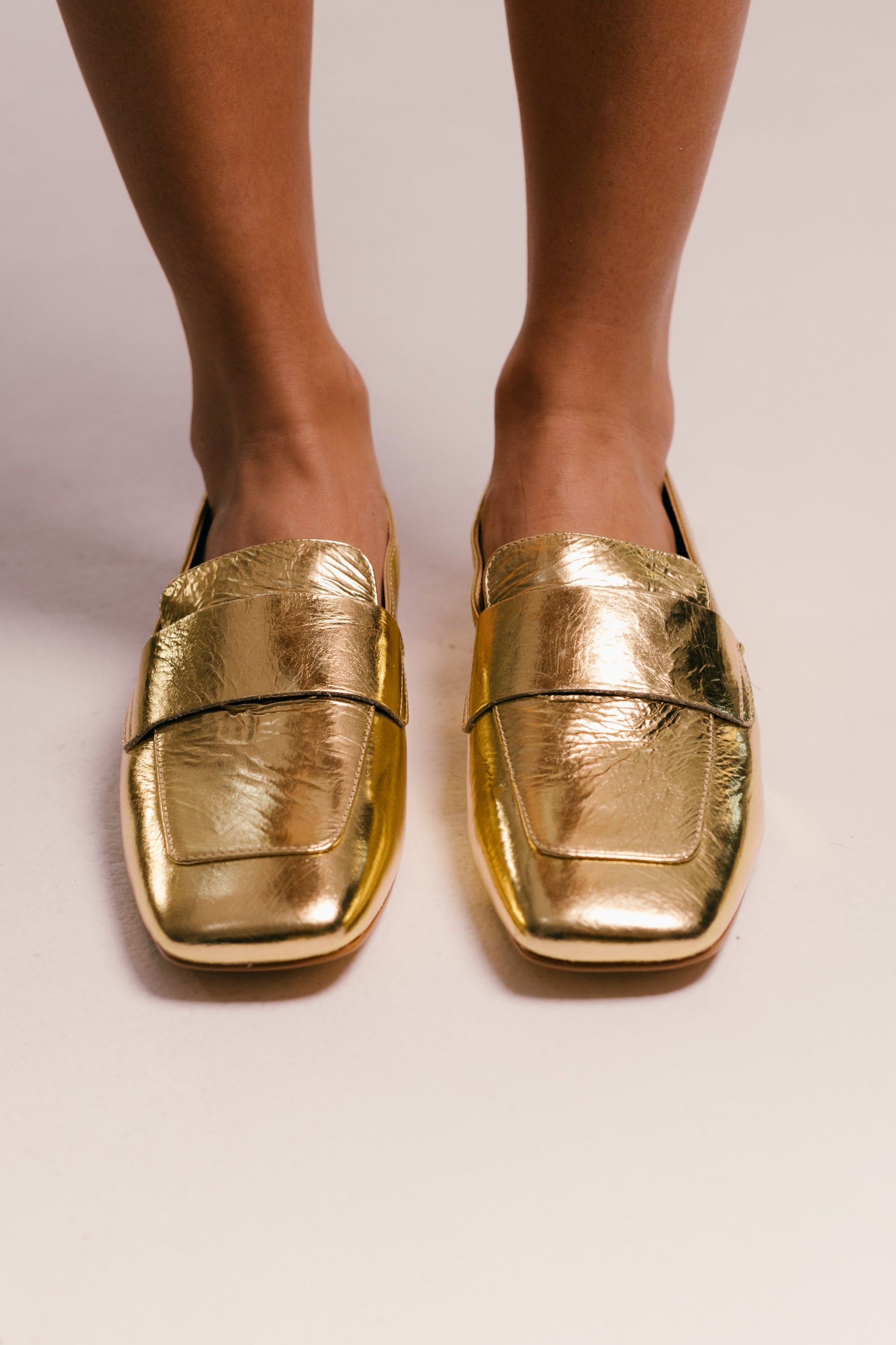 Giulia Moccasin - Gold Flats TARBAY