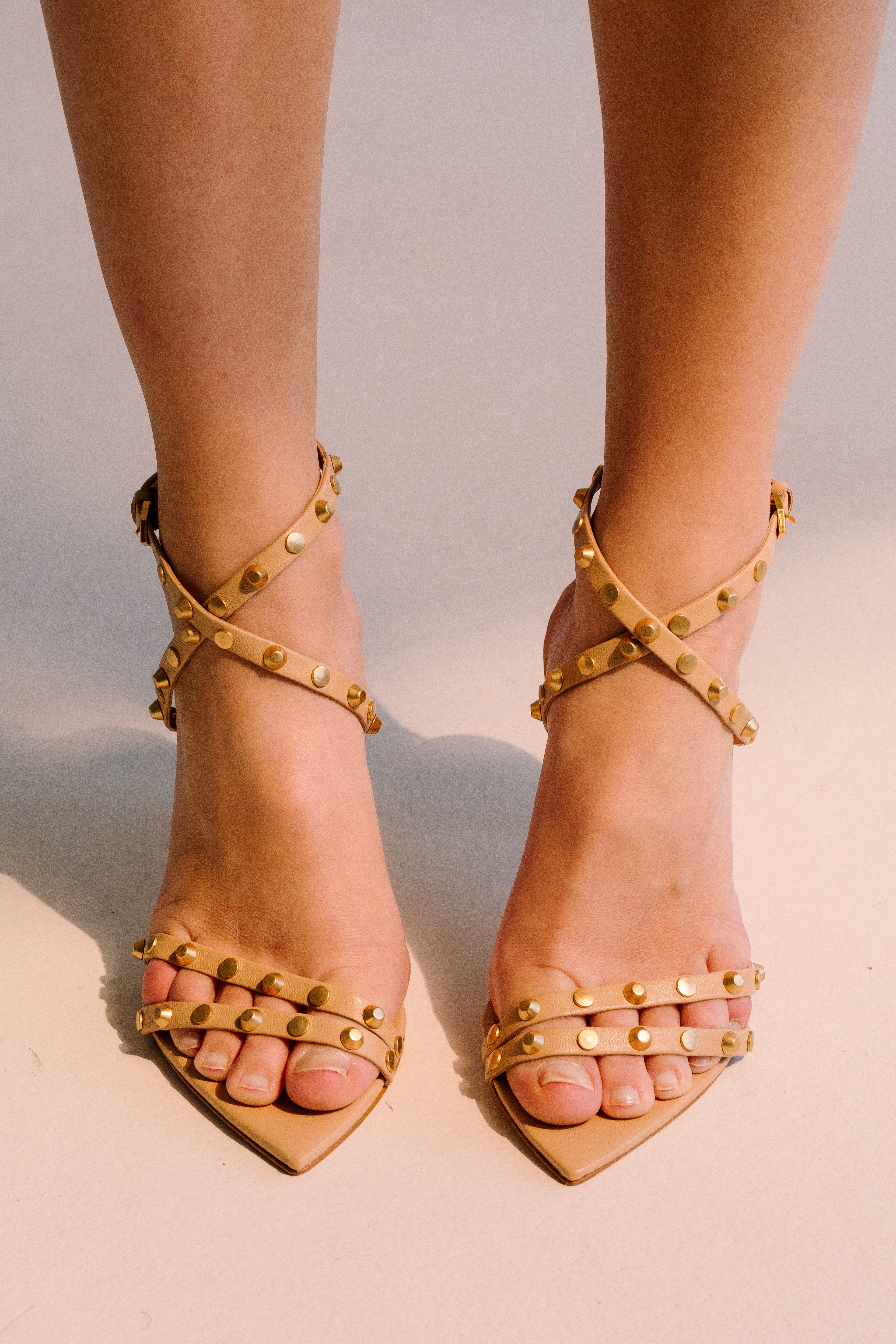 Priscila Heel Sandals - Toast Sandals TARBAY