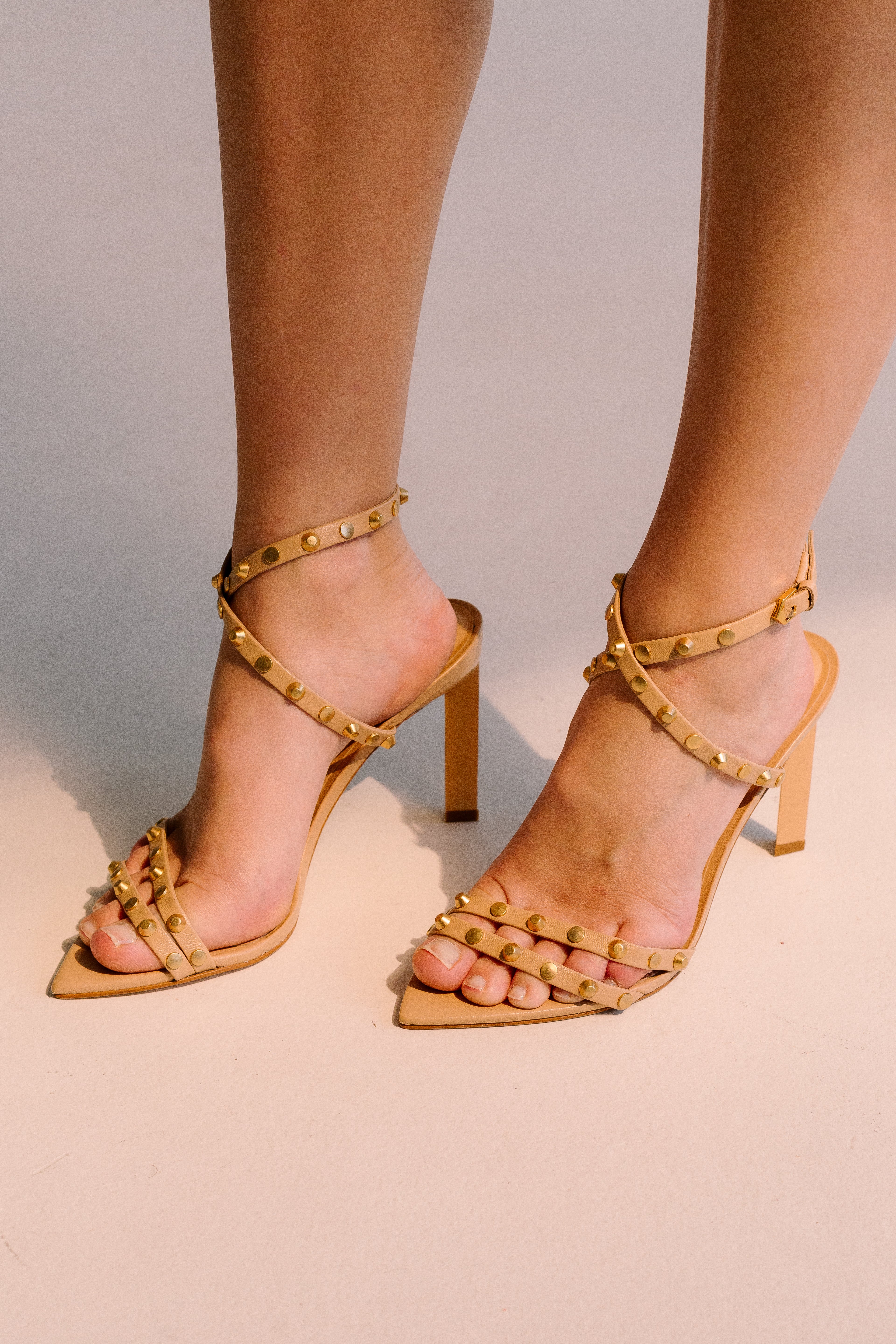 Priscila Heel Sandals - Toast Sandals TARBAY