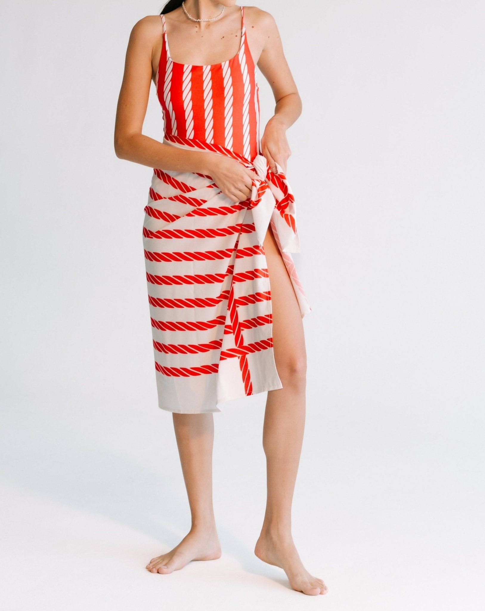 Print Pareo - Red Knots Swimsuits TARBAY