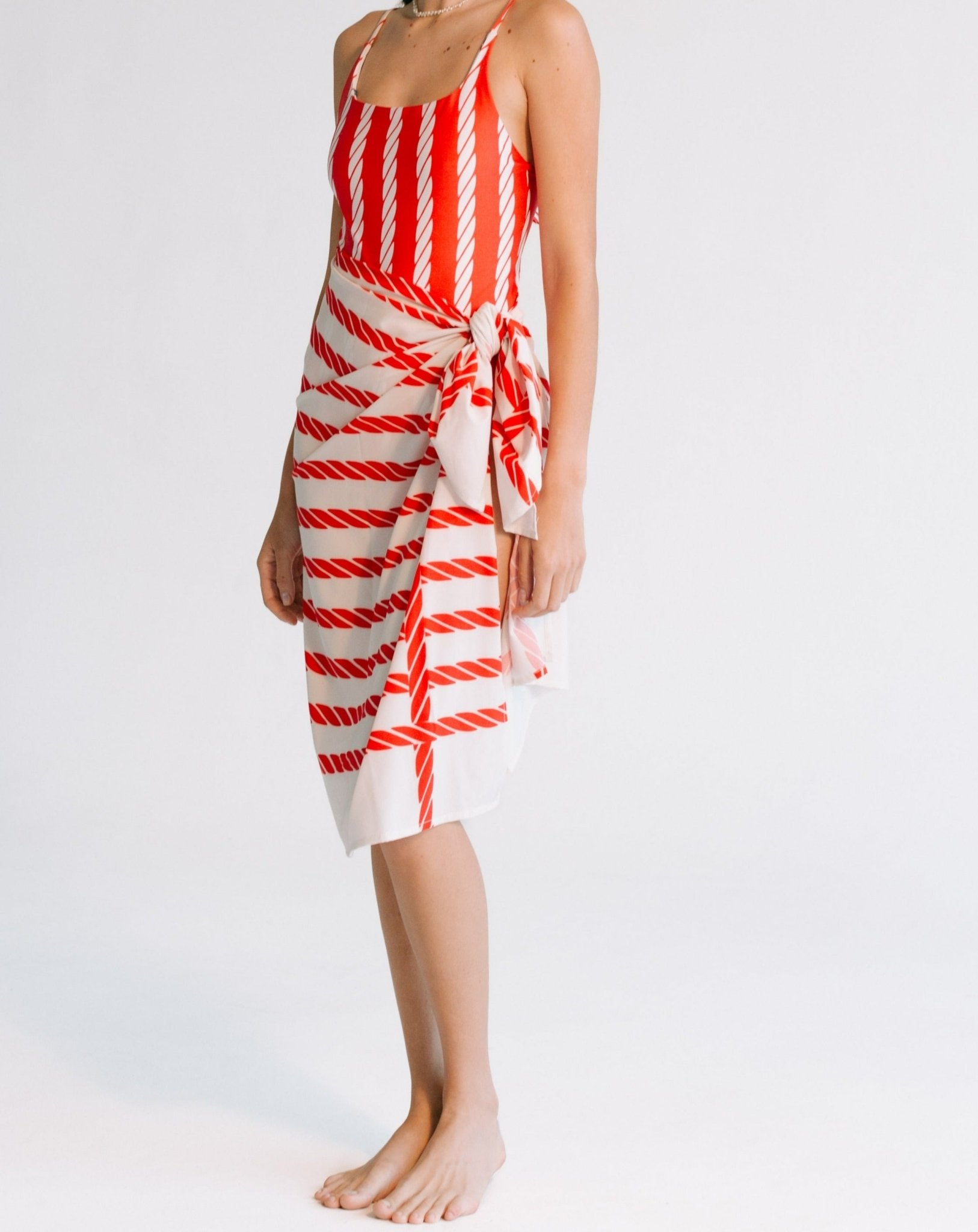 Print Pareo - Red Knots Swimsuits TARBAY