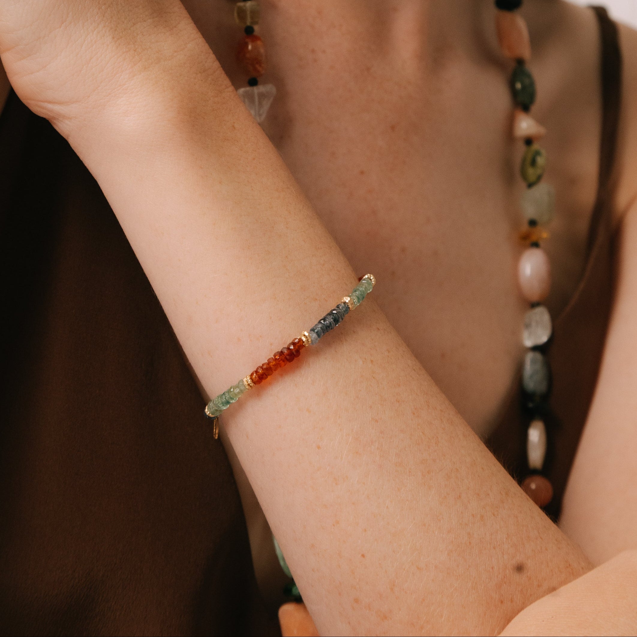 Wanu Bracelet #1 (19cm) - Kyanite Mix & 14K Gold-Filled Bracelets TARBAY