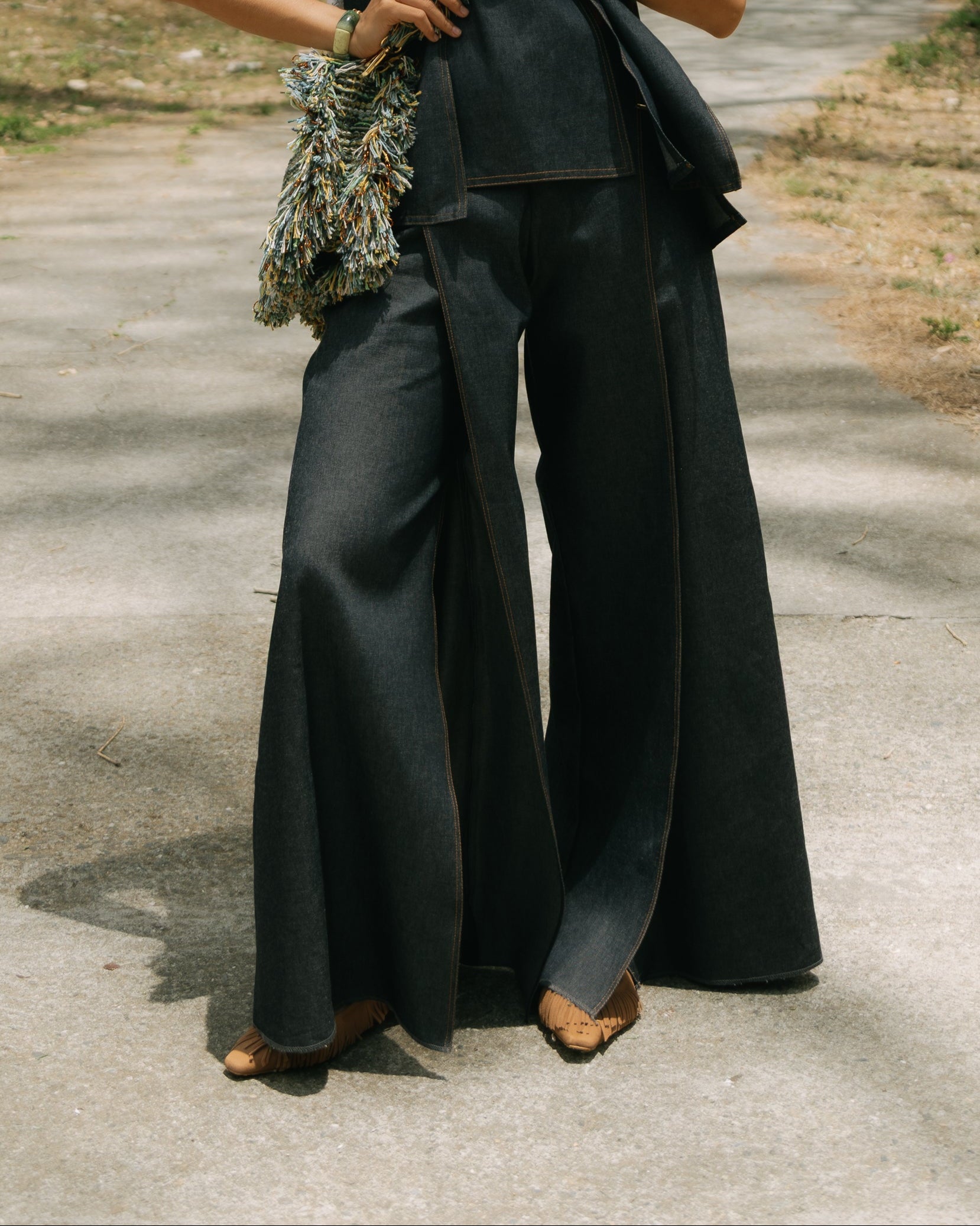 Amoine Denim Pants - Blue Pants TARBAY