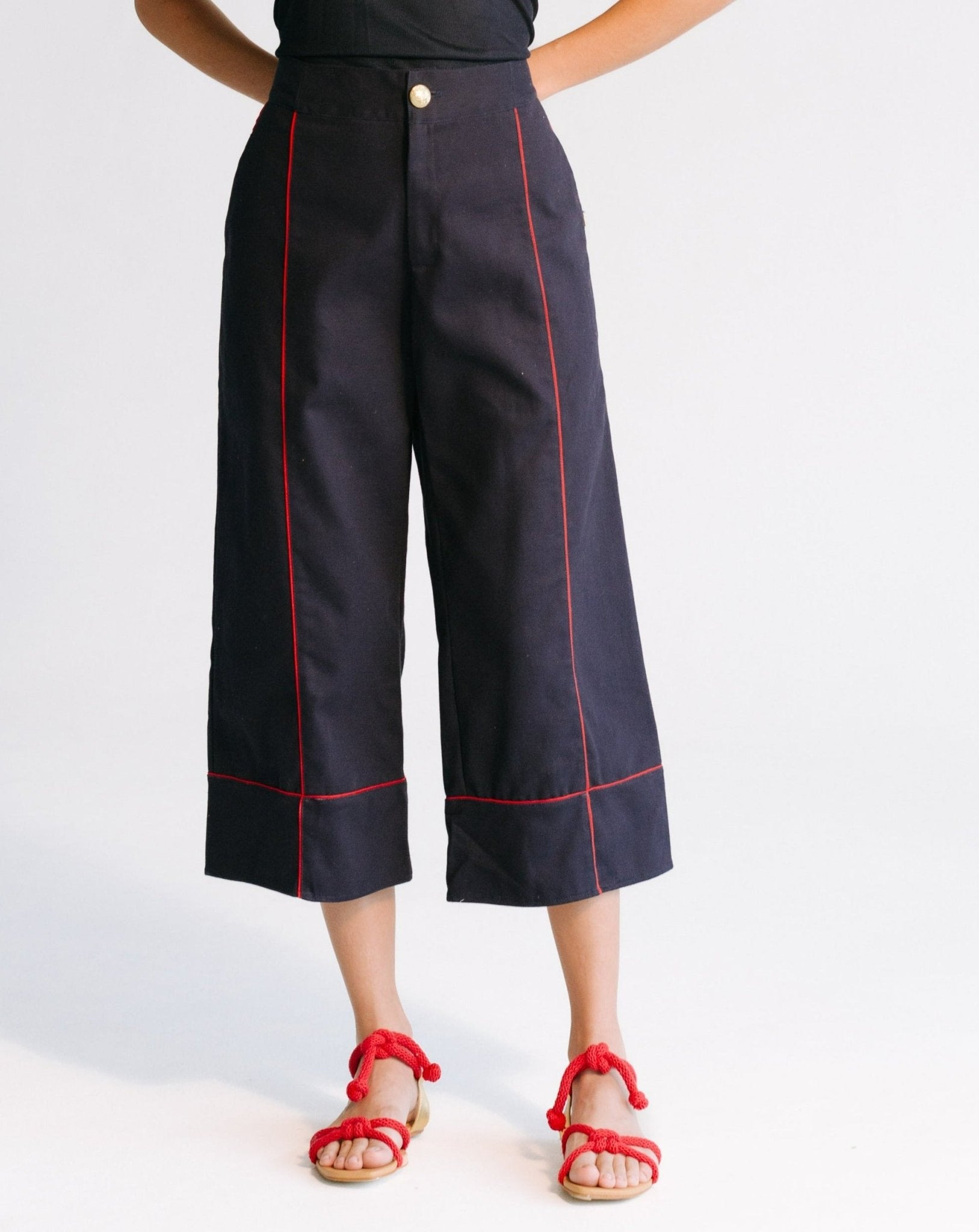 Cordelia Pants - Denim Navy Pants TARBAY