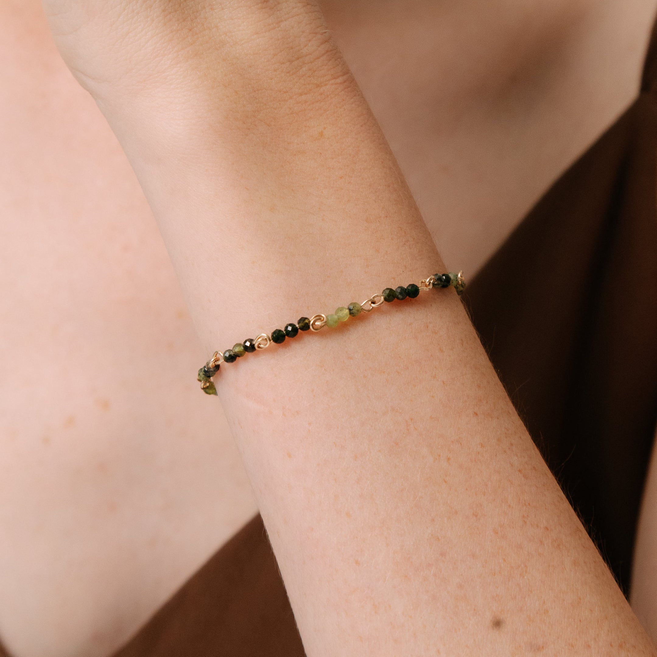 Saró Marú Bracelet #2 (19cm)- Jade & 14K Gold-Filled Bracelets TARBAY