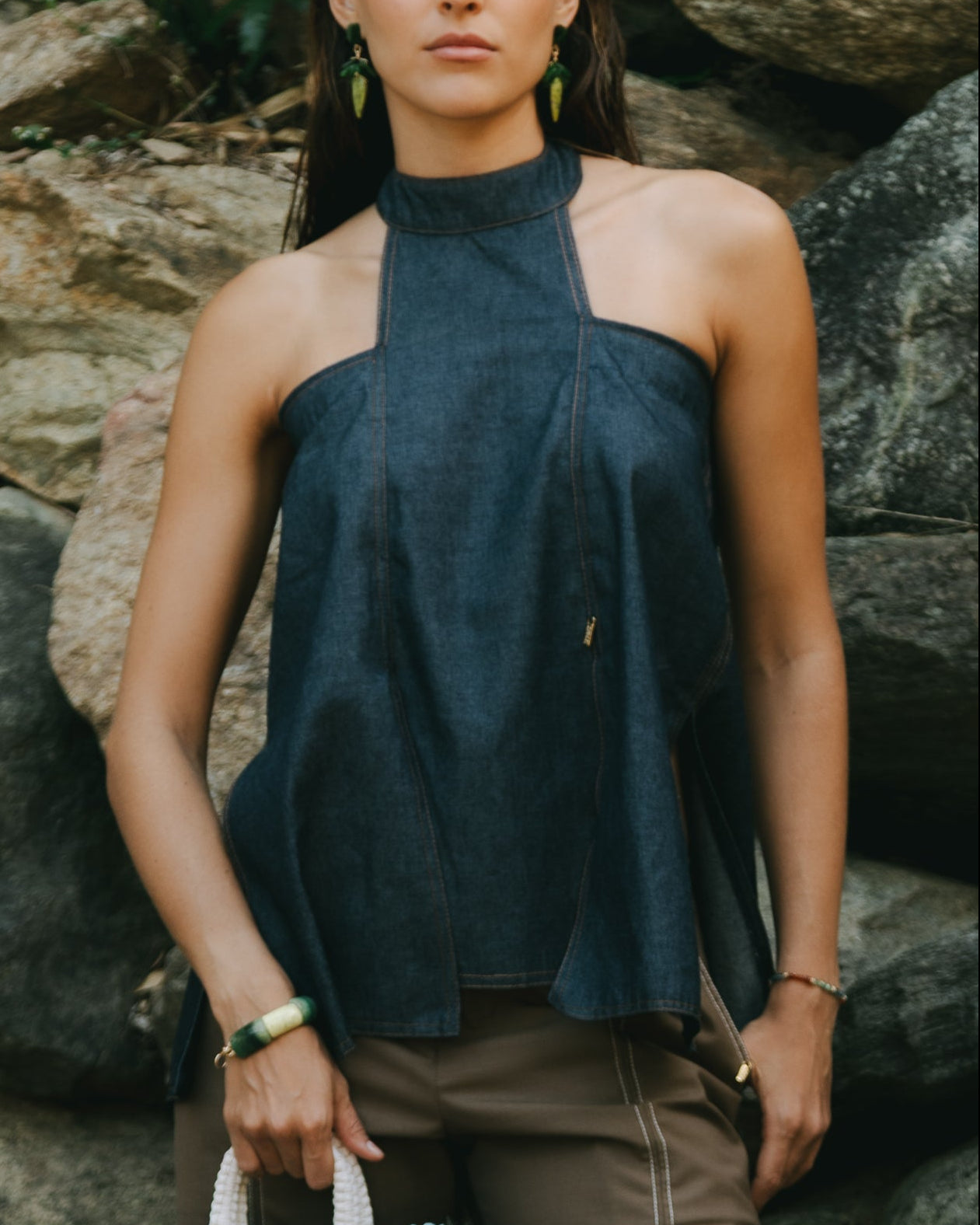 Aripu Top - Denim Tops TARBAY