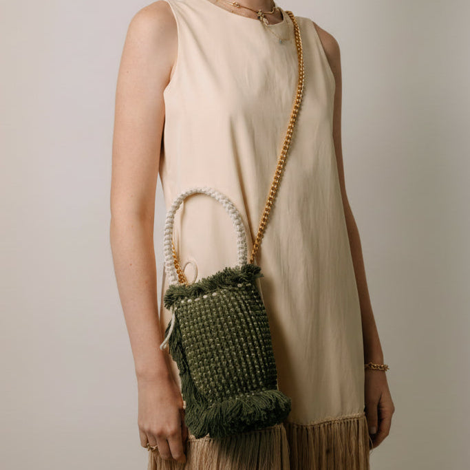 Gossypium Bucket Bag - Olive