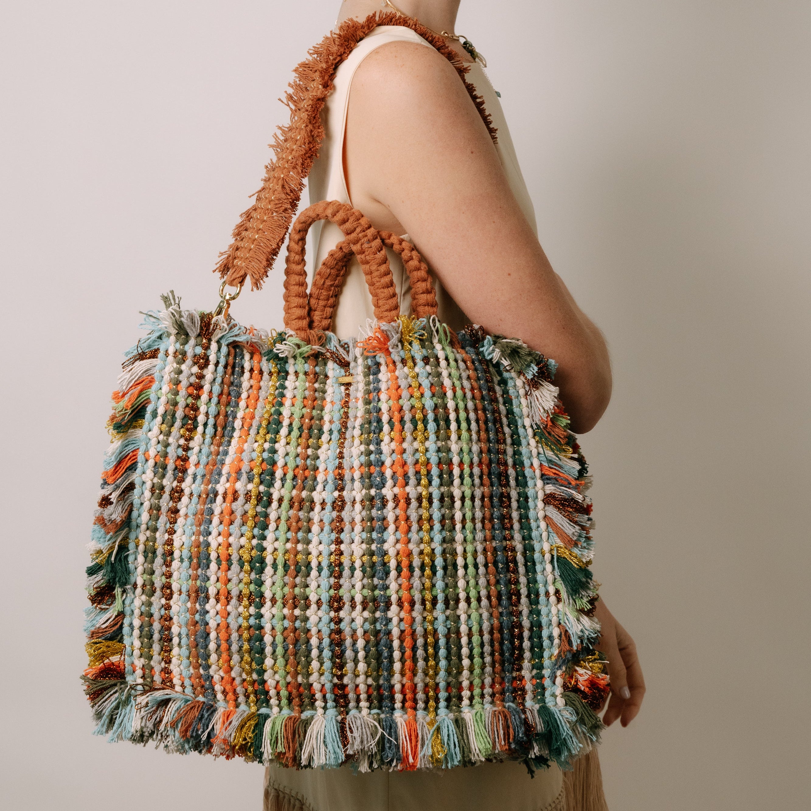 Gossypium Tote Bag Large - Vena Mix