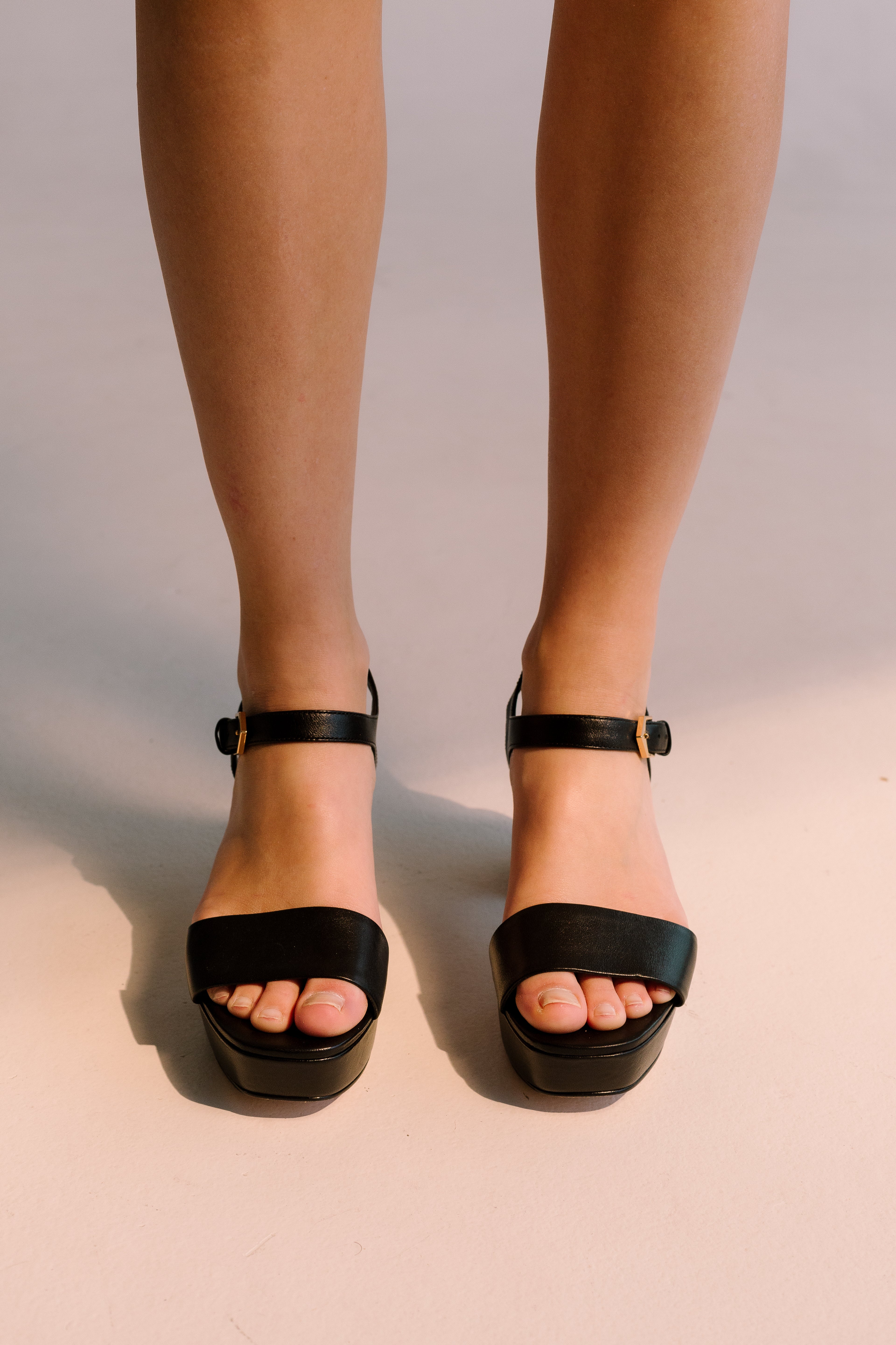 Renata Heel Sandals - Black Sandals TARBAY